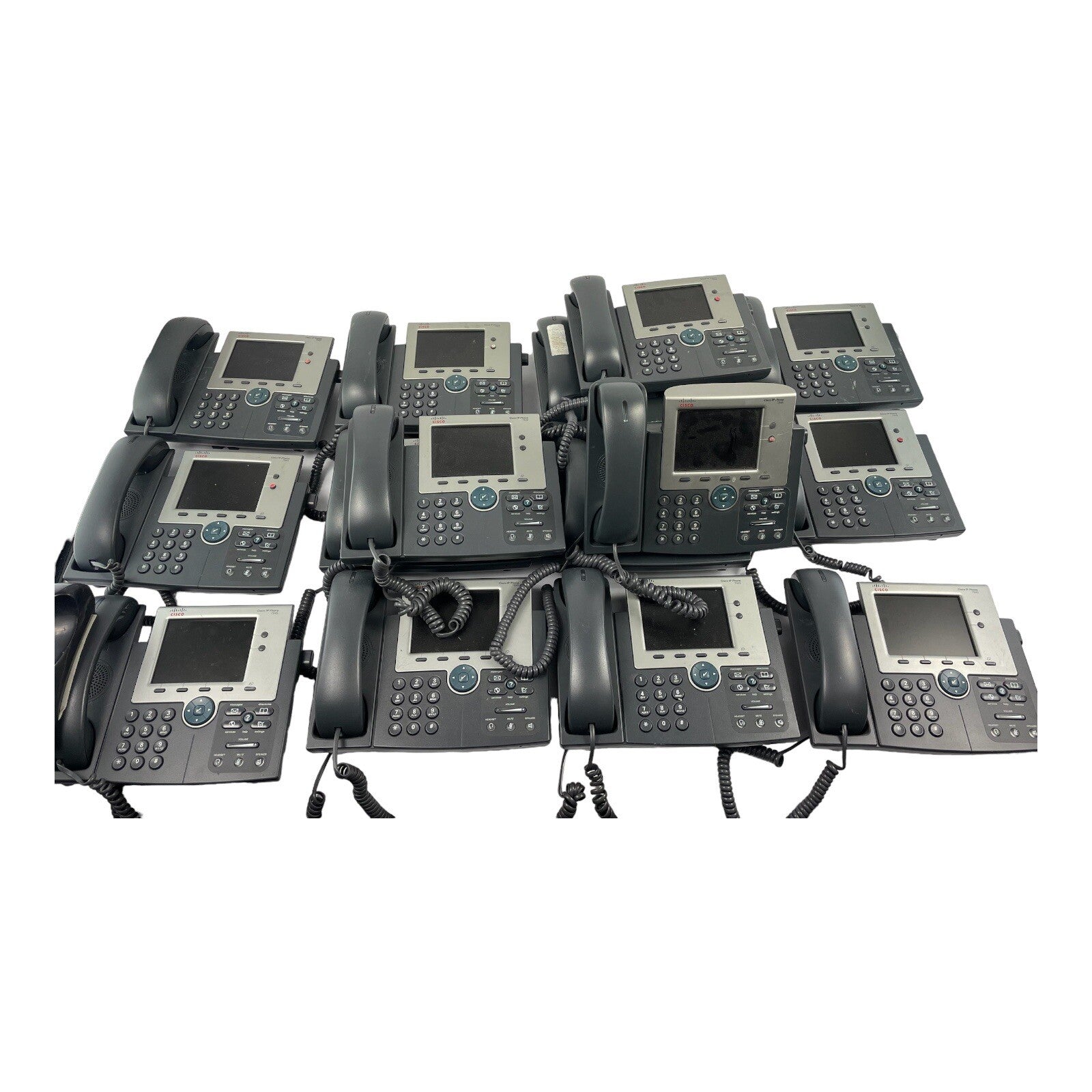 Lot of 15 Cisco CP-7945G 7945 Unified IP Phone Color LCD 5-Inch TFT Display VoIP