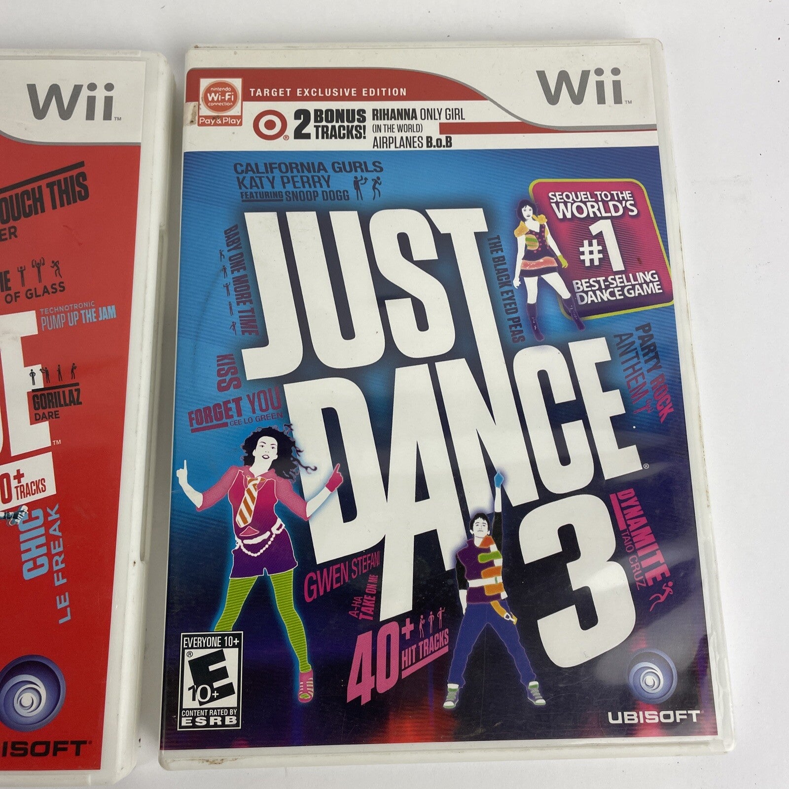 Just Dance & Just Dance 3 ( 2 x Nintendo Wii ) Complete with Manual s , Clean