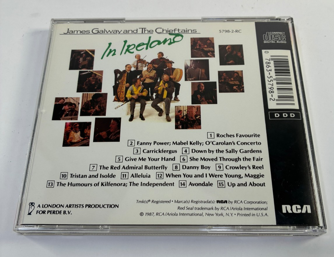 James Galway and The Chieftains In Ireland RCA Red Seal CD 1987