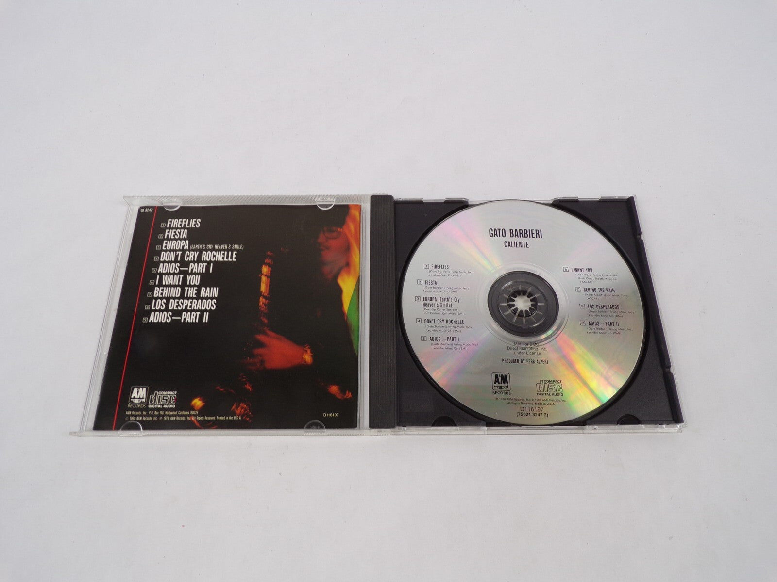 Caliente Fireflies Fiesta Europa I Want You Behind The Rain Los Desperados CD#63