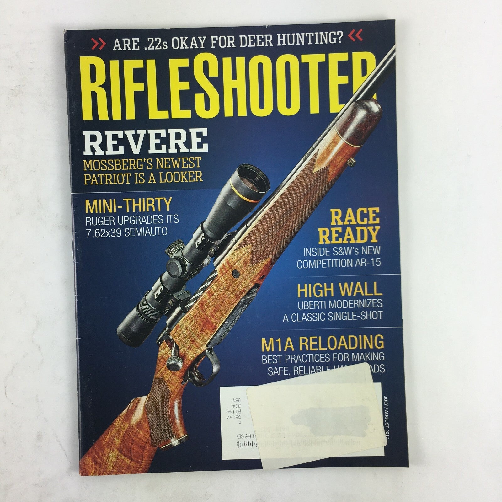 July 2017 Rifle Shooter Magazine Revere Mini-Thirty 7.62x39 Semi Auto AR-15 M1A