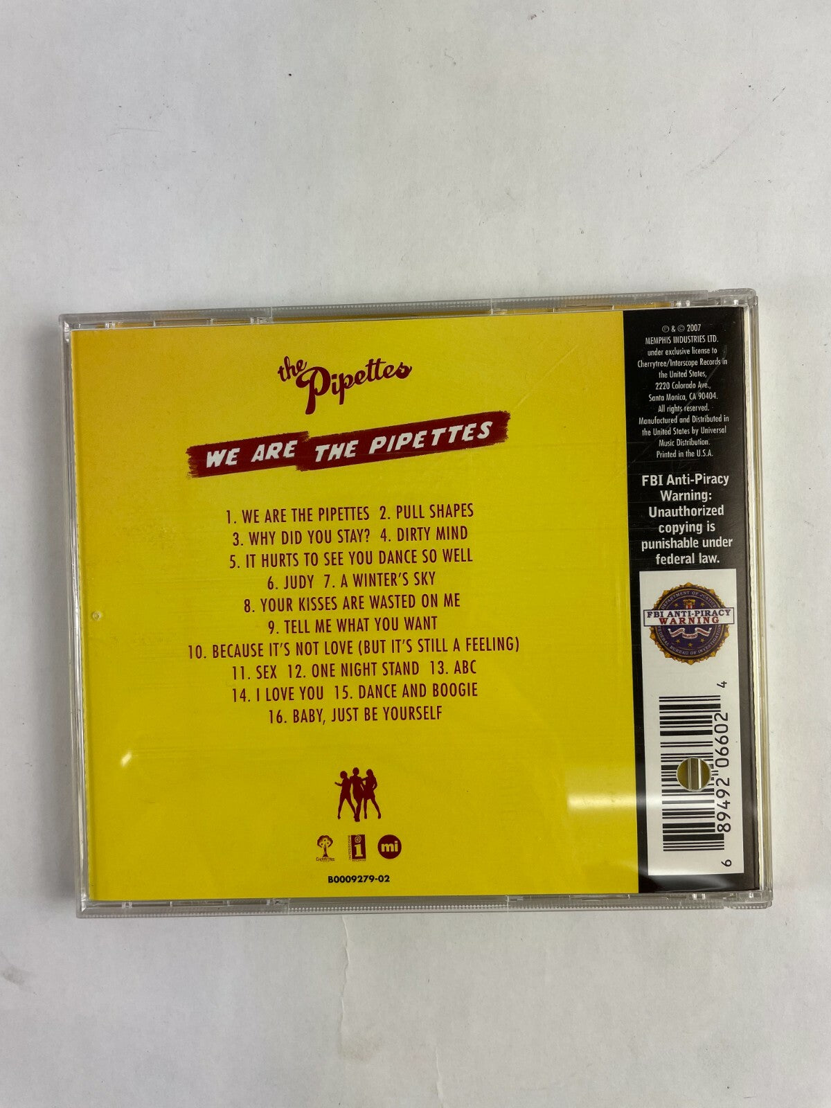 We are The Pipettes Riotbeck Gwenno Rosay Pull Shapes Why Did You Stay? Disc Q11