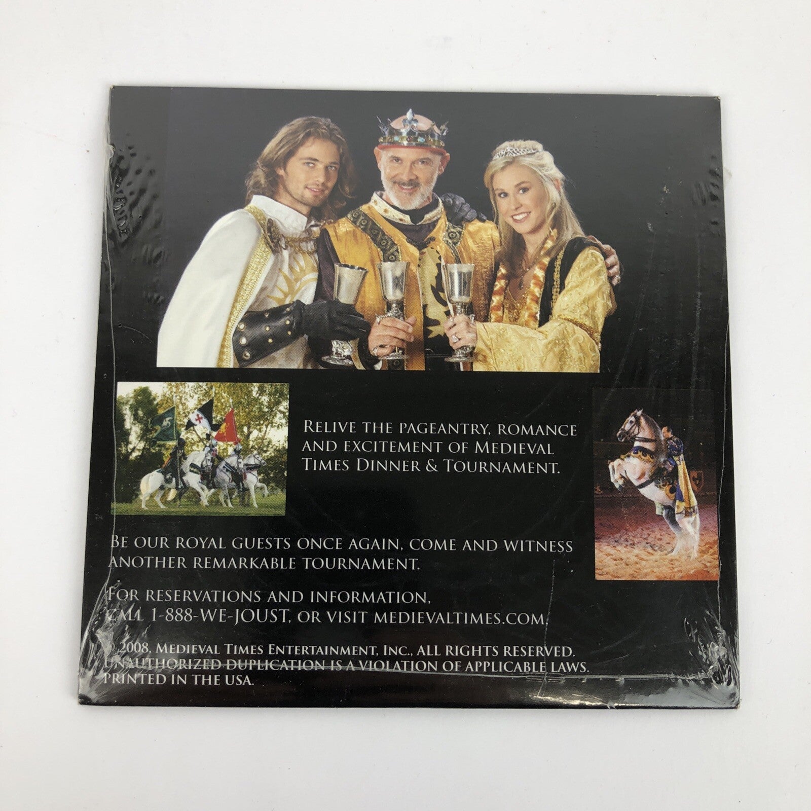 MEDIEVAL TIMES DINNER & TOURNAMENT DVD BRAND NEW SEALED Behind the Scenes