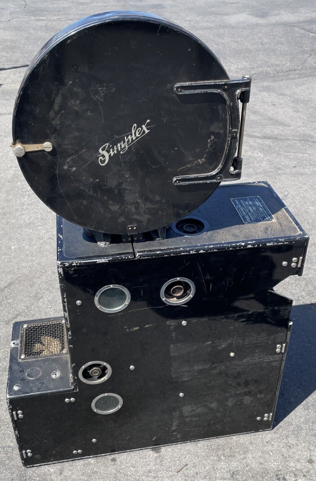 Vintage 1940's OEM Simplex 35mm Sound Projector Model SP From Hollywood Studios