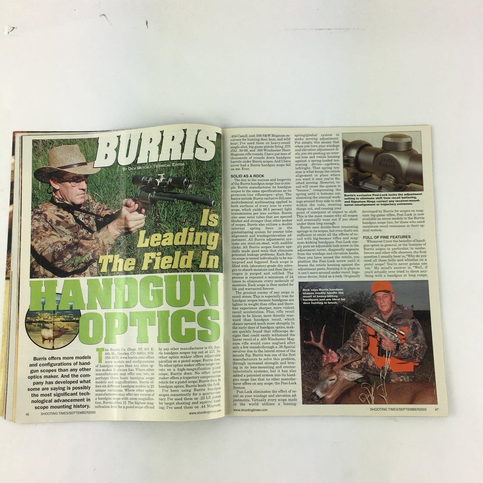 September 2005 Shooting Times Magazine Winchester's Most Powerful Model94 .45ACP
