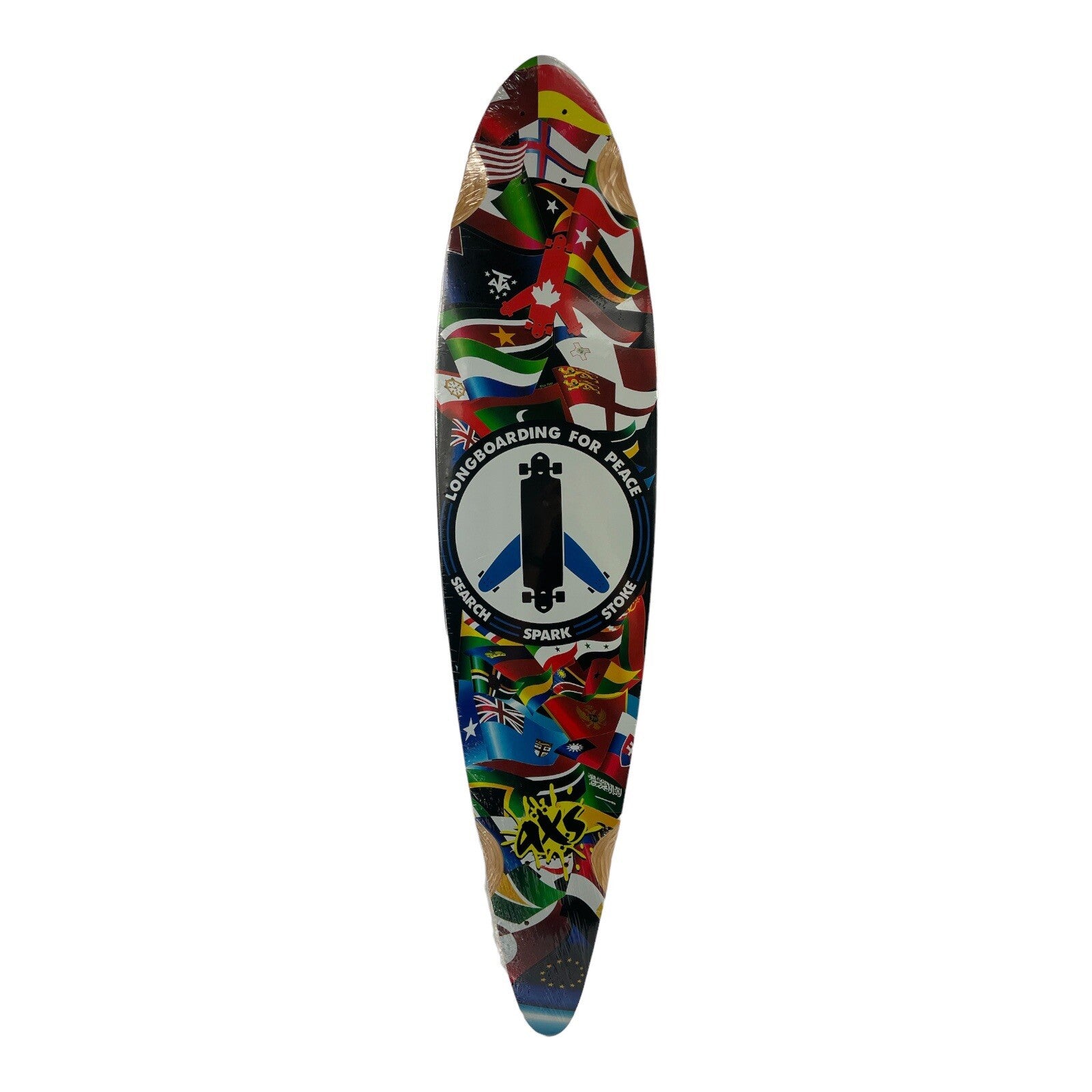 Longboarding for Peace Pintail Longboard 9" x39.128" free ride deck