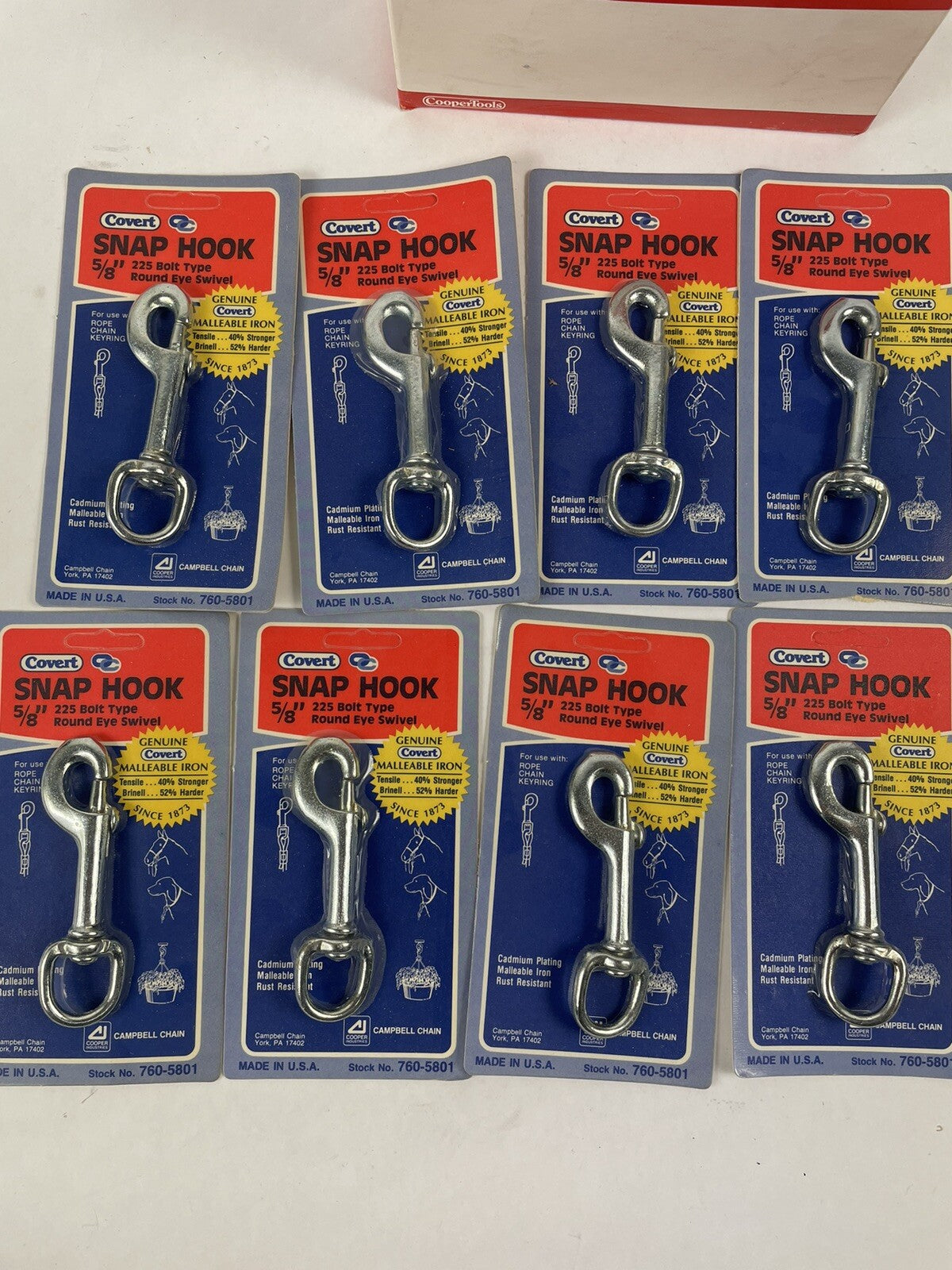 Campbell Bolt Swivel Round Eye 4 In. 7605801 Snap 225 Bolt type (Pack of 10)