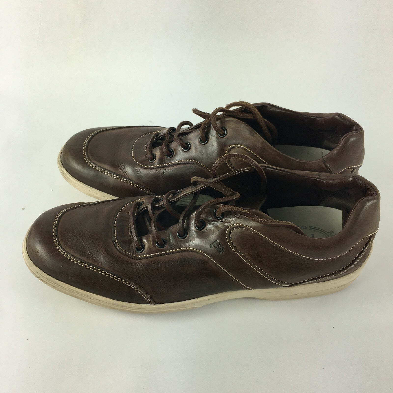 Genuine Tod's Stylish Sneakers Style Brown Shoes for Men Size 9 1⁄2