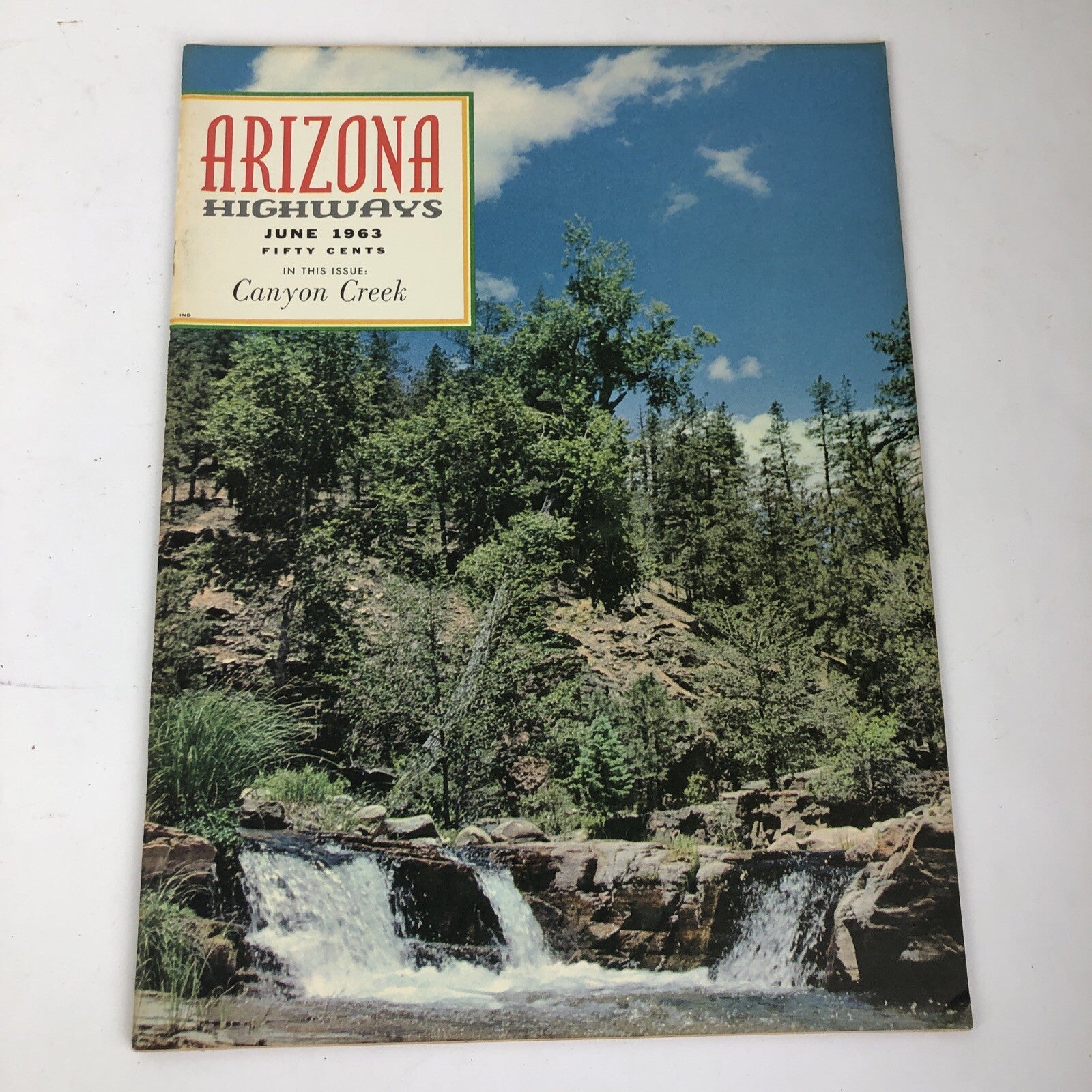 Vintage ARIZONA HIGHWAYS Magazine - June 1963 Featuring Canyon Creek * VGC *
