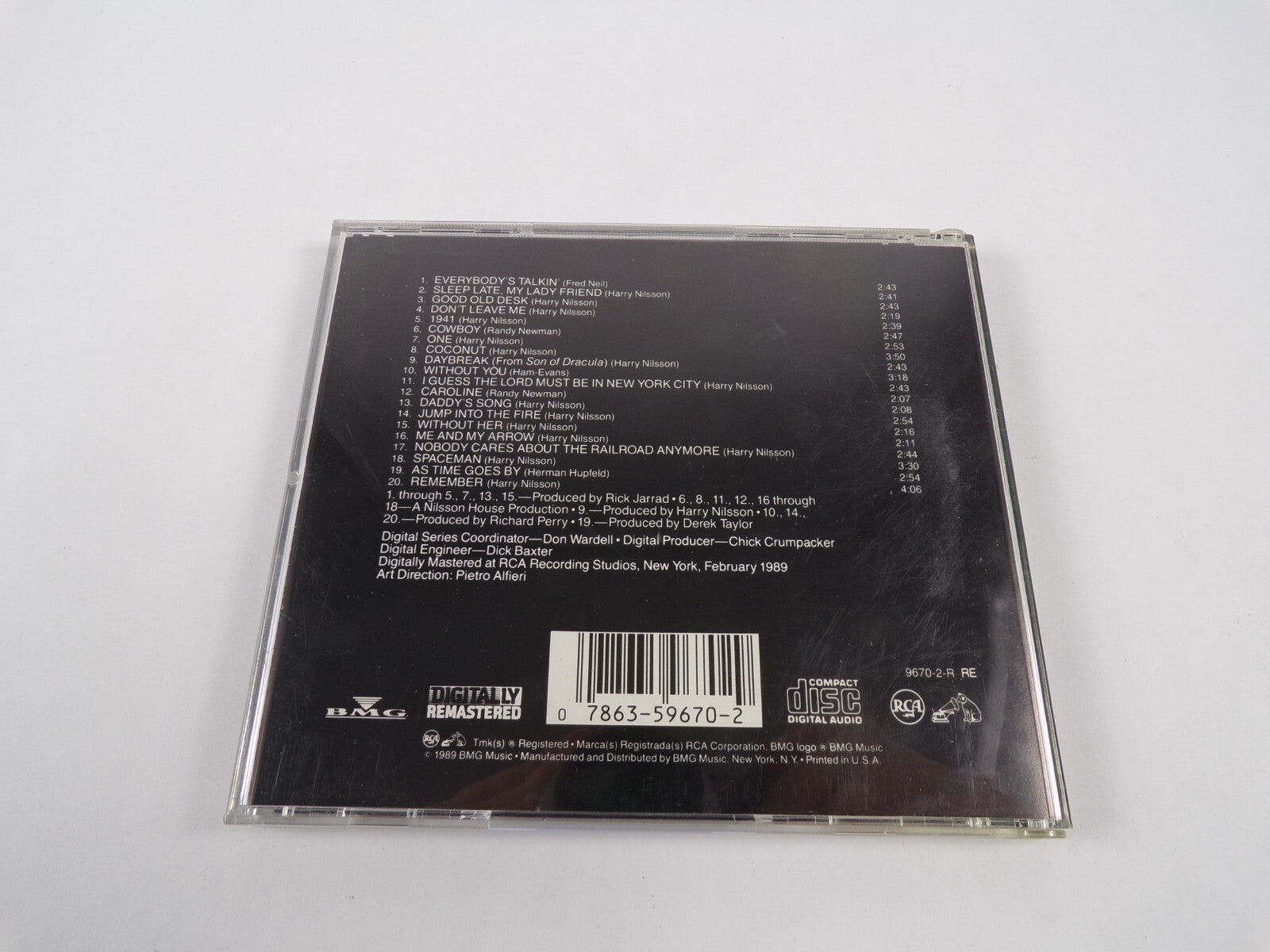 Harry Nilsson All Time Greatest Hits Good Old Desk Without Her Cowboy CD#47