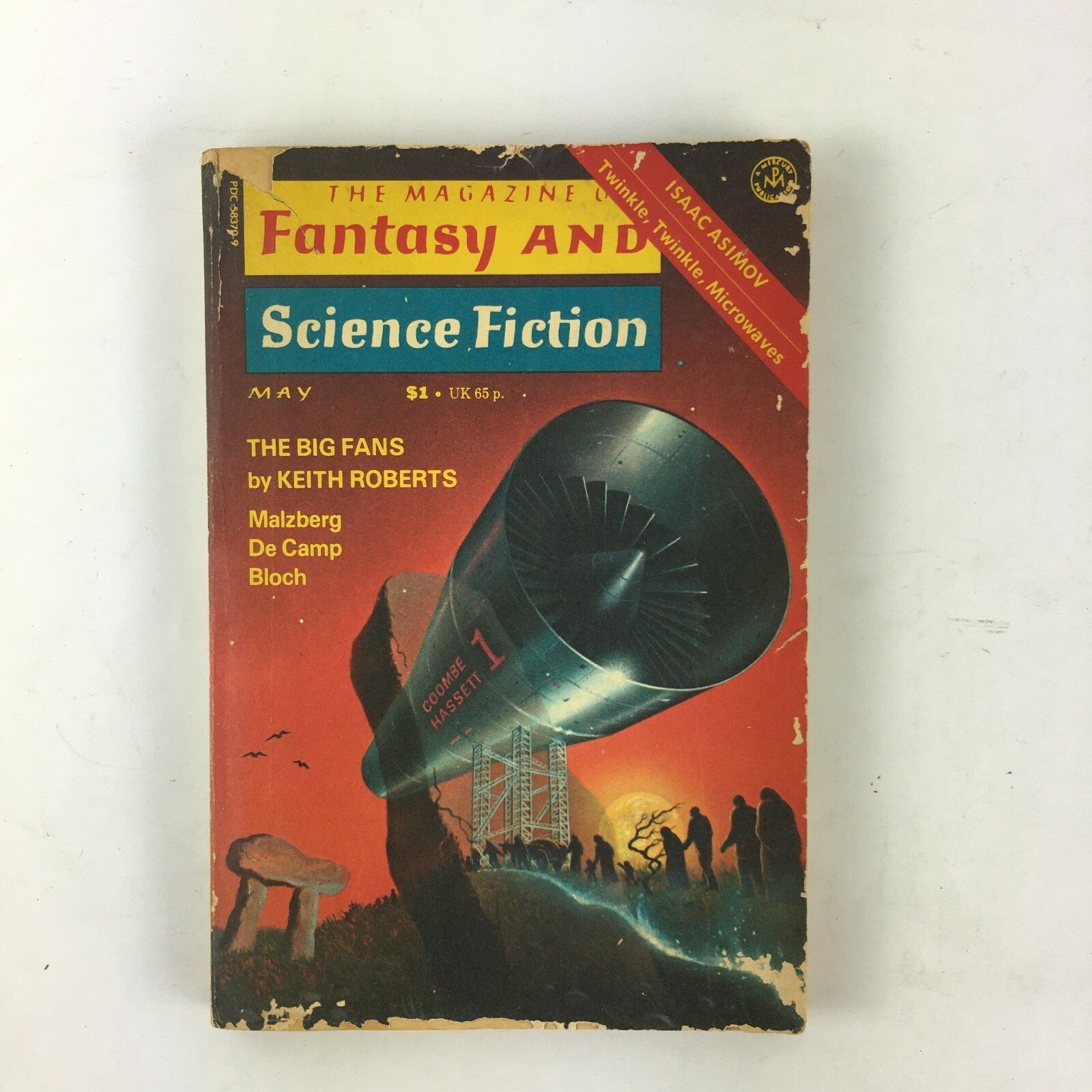 May Fantasy & Science Fiction Magazine The Big Fansby Keith Roberts Malzberg