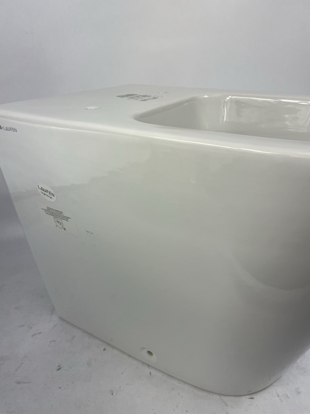 Laufen Kartell Toilet 21 1/2" Dual Flush Wall Hung Rimless Water Closet Bowl