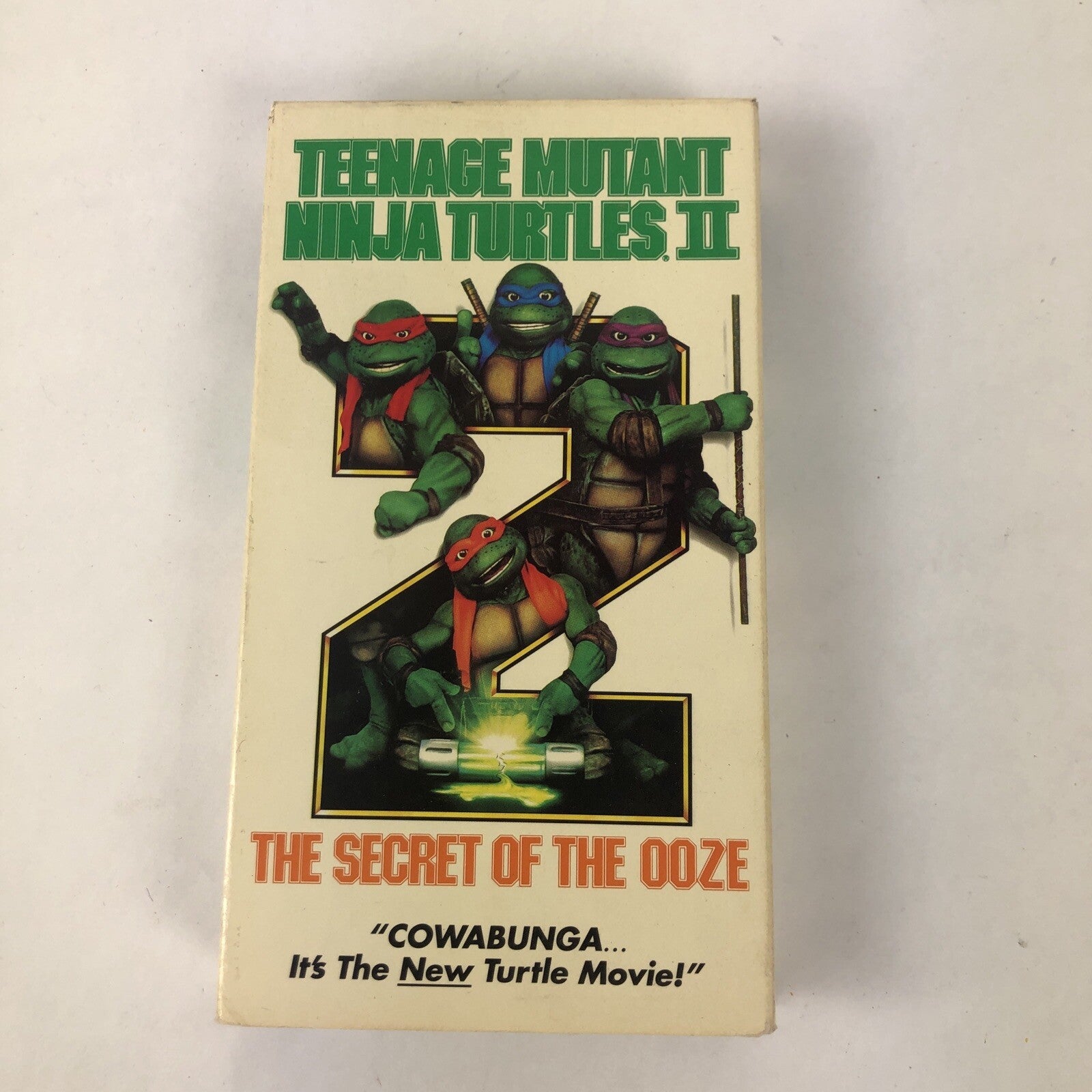 Teenage Mutant Ninja Turtles 2 Secret of the Ooze VHS Michael Pressman COWABUNGA