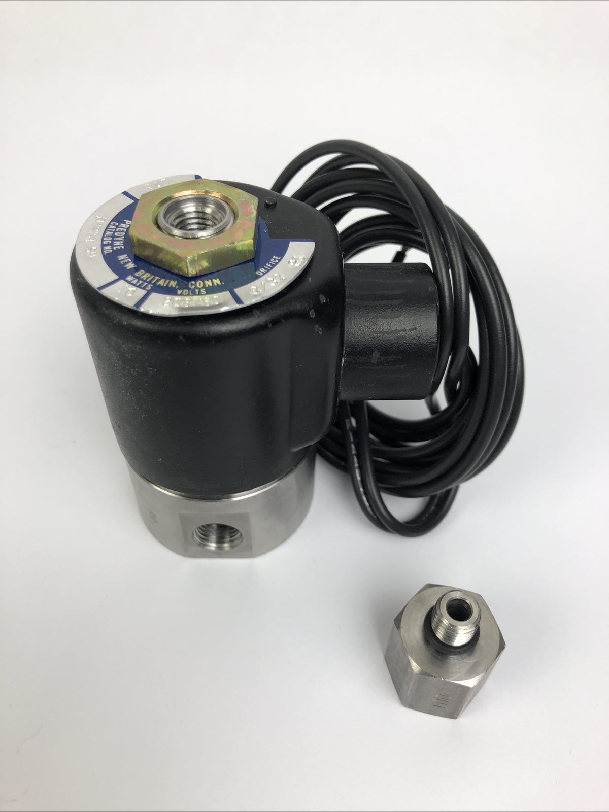Predyne Model No D2224-S9 Solenoid Valve 208/60V 10W Oriface 3/32 R3 M.O.P.D 179