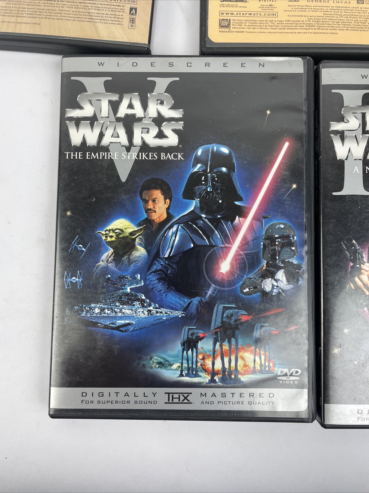 5 x Star Wars DVD - I , II , III , IV , V THX Digitally Mastered - Guaranteed