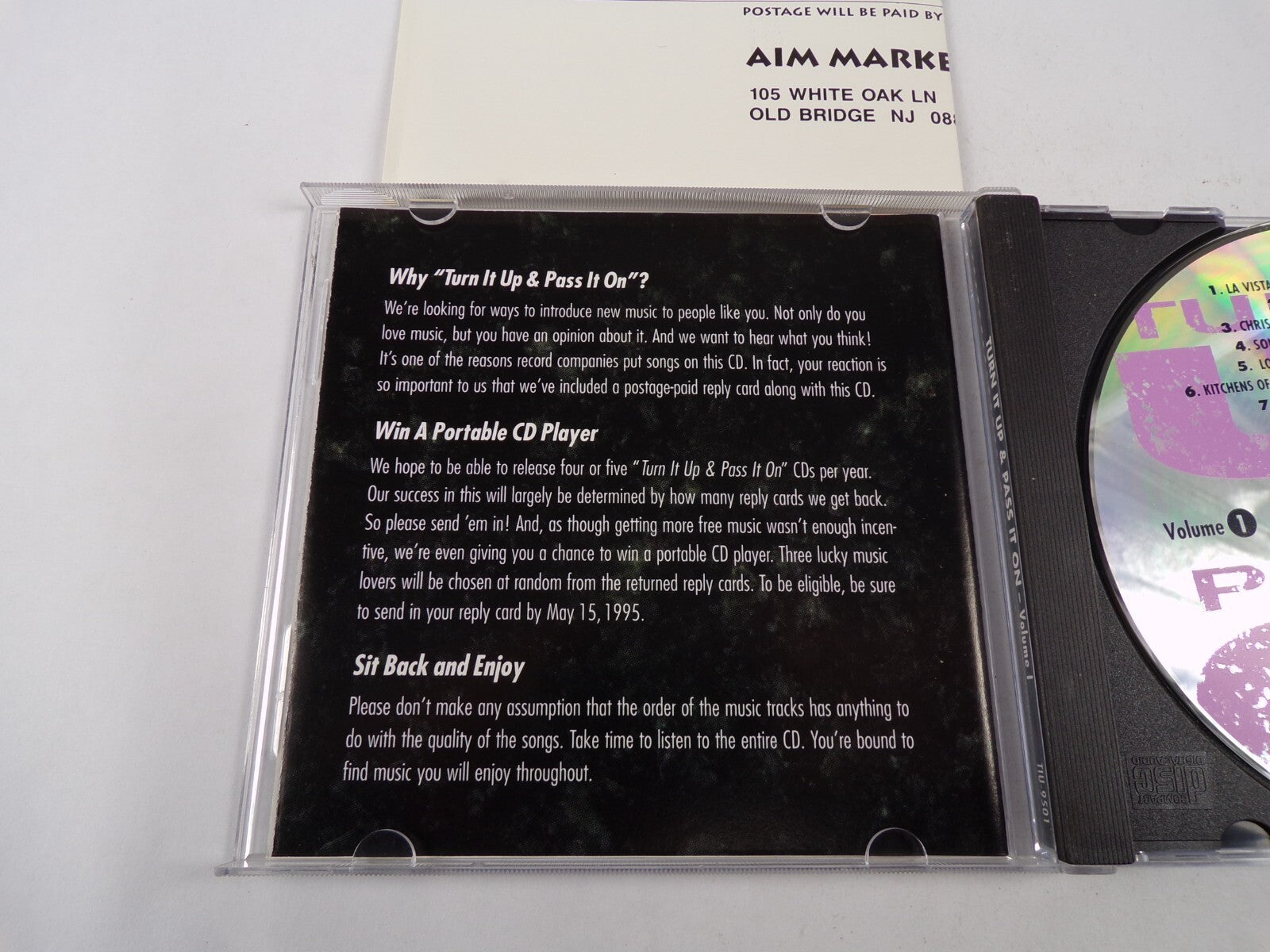 Turn In Up & Pass It On Volume 1 La Vista Hotheds Ride The Knife Big Hate CD#3