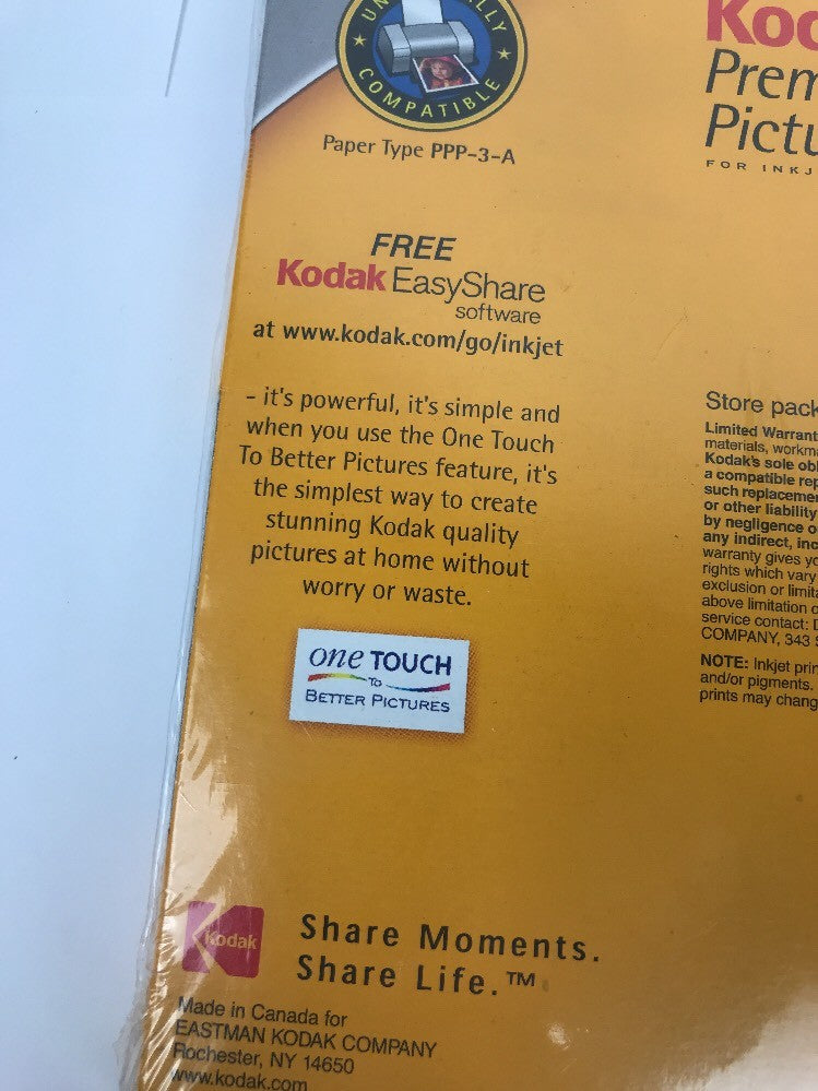 2 x Kodak Premium Picture Paper High Gloss 150 Sheets Ink Jet Printer Memories