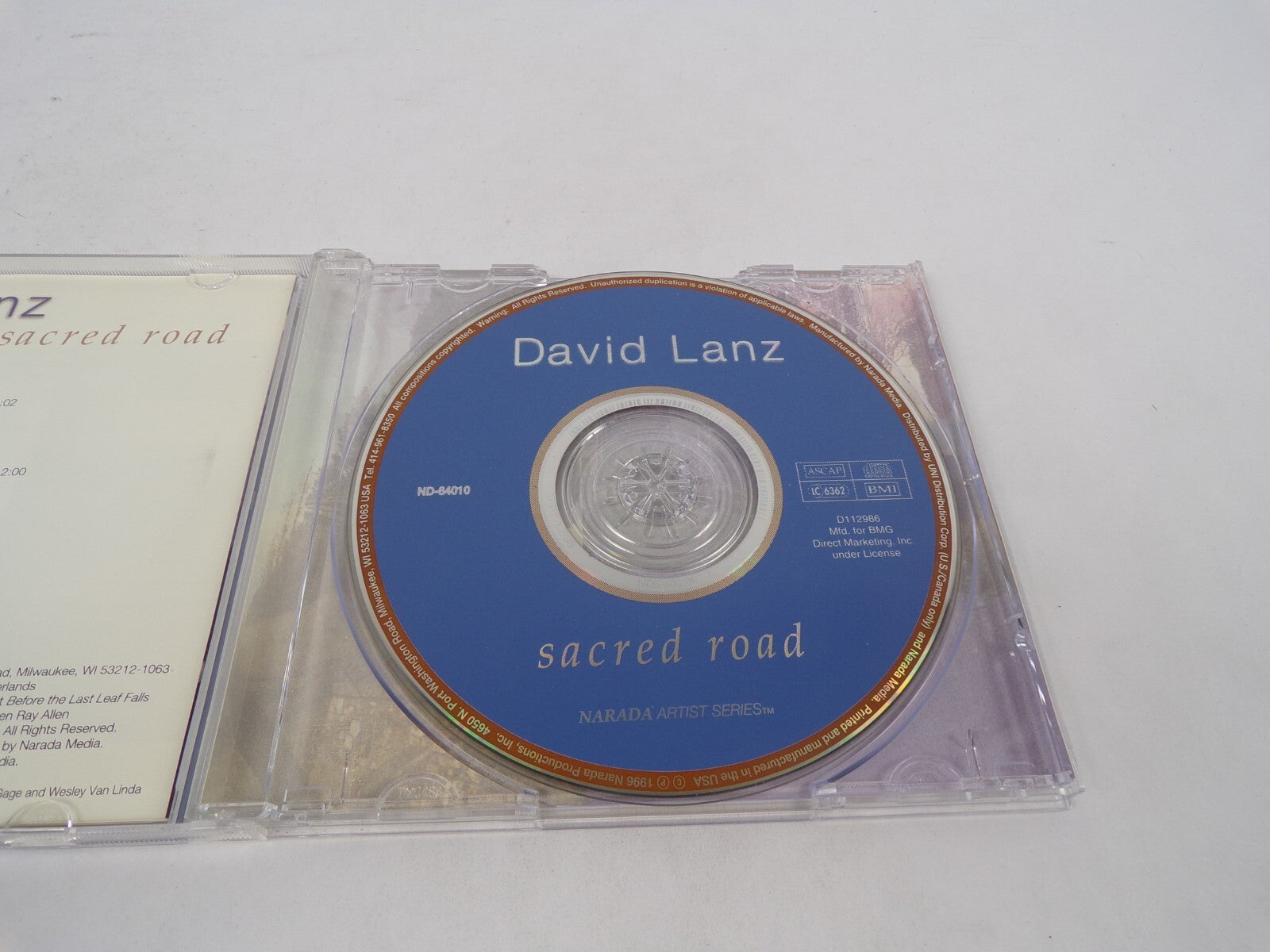 David Lanz Sacred Road Narada Dreamer's Waltz A Path With Heart Take The CD#71