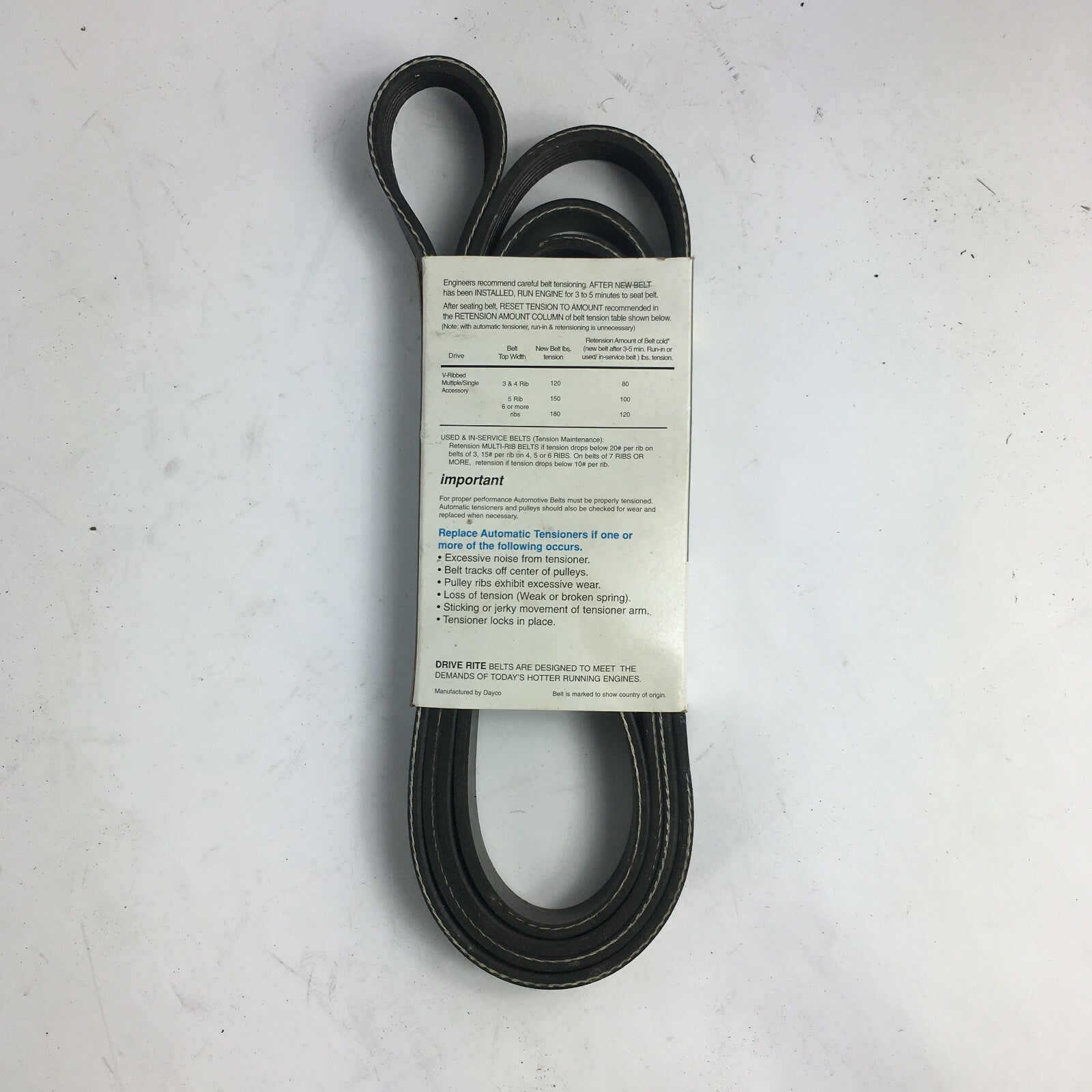 Genuine Drive-Rite Automotive Belt Tensioner 5060865DR-6PK2195 A7