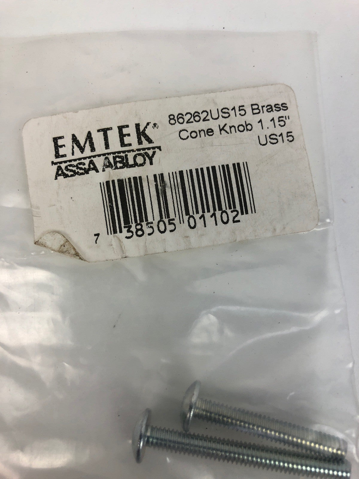 Emtek ASSA ABLOY Modern 1.15" BRASS POLISHED Cone Cabinet Knob HANDLE - FSTSHP