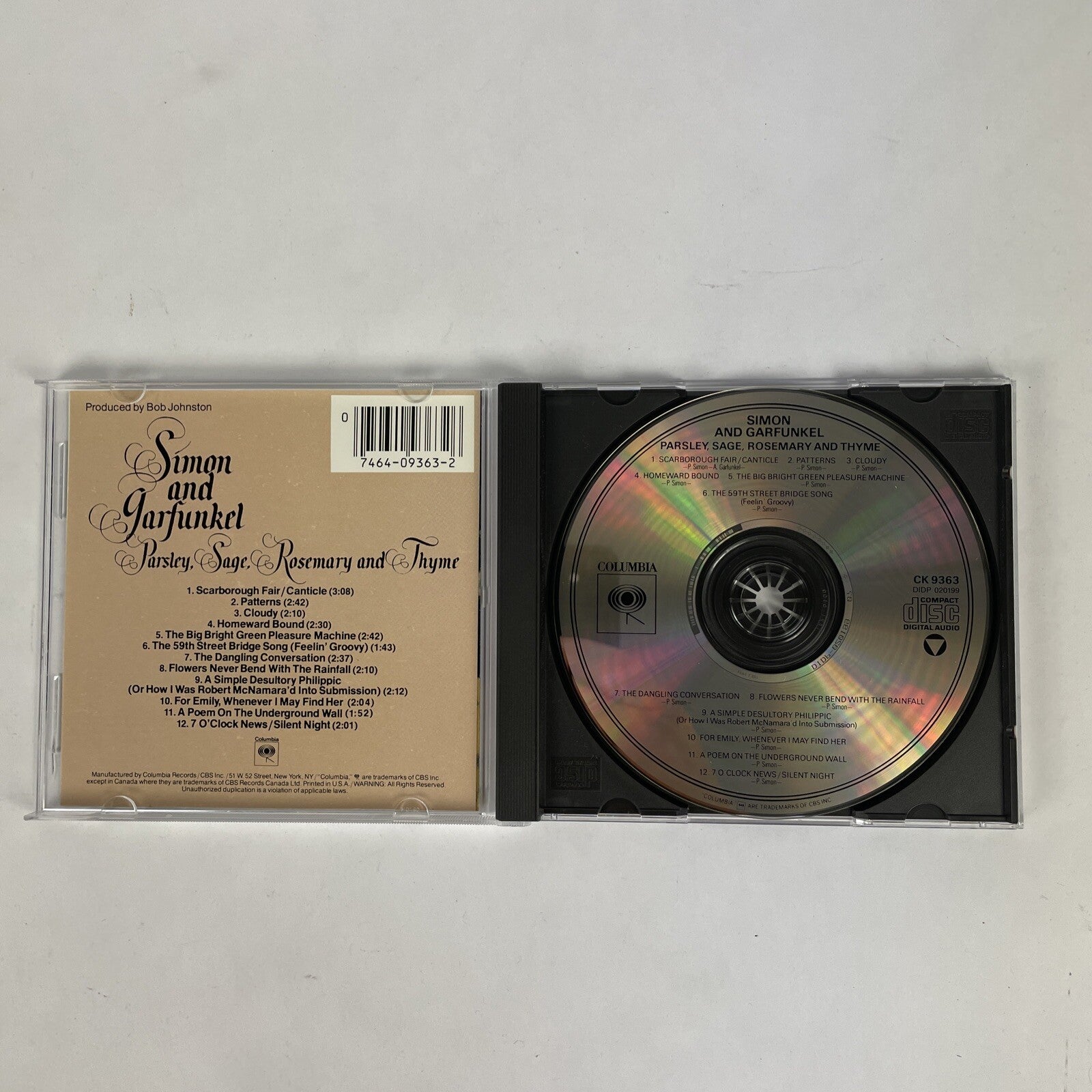 Simon & Garfunkel - Parsley Sage Rosemary and Thyme CD #20