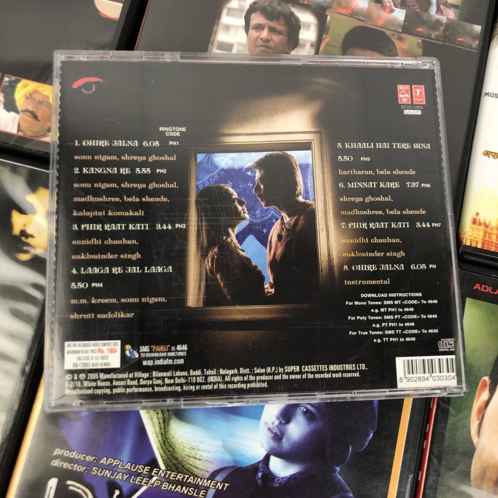 6 x Bollywood DVD + CD MUKHBIIR APNI BOLI APNA DES BLACK CHAMKU MUMBAI MERI JAAN