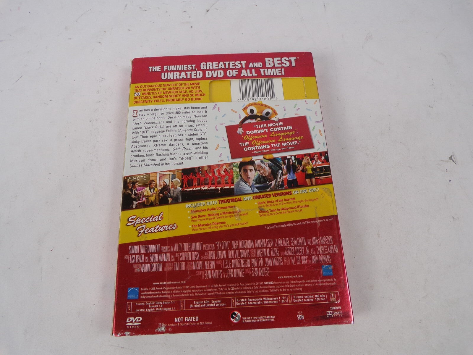 Sexdrive Unrated And Cream-Filled Warning: Ruder. Cruder. Nuder. "ThisDVD Movies
