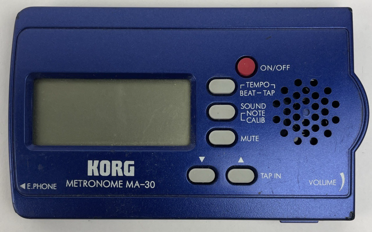 Korg MA-30 Compact Digital Pocket Metronome Music Guitar Tuner TESTED