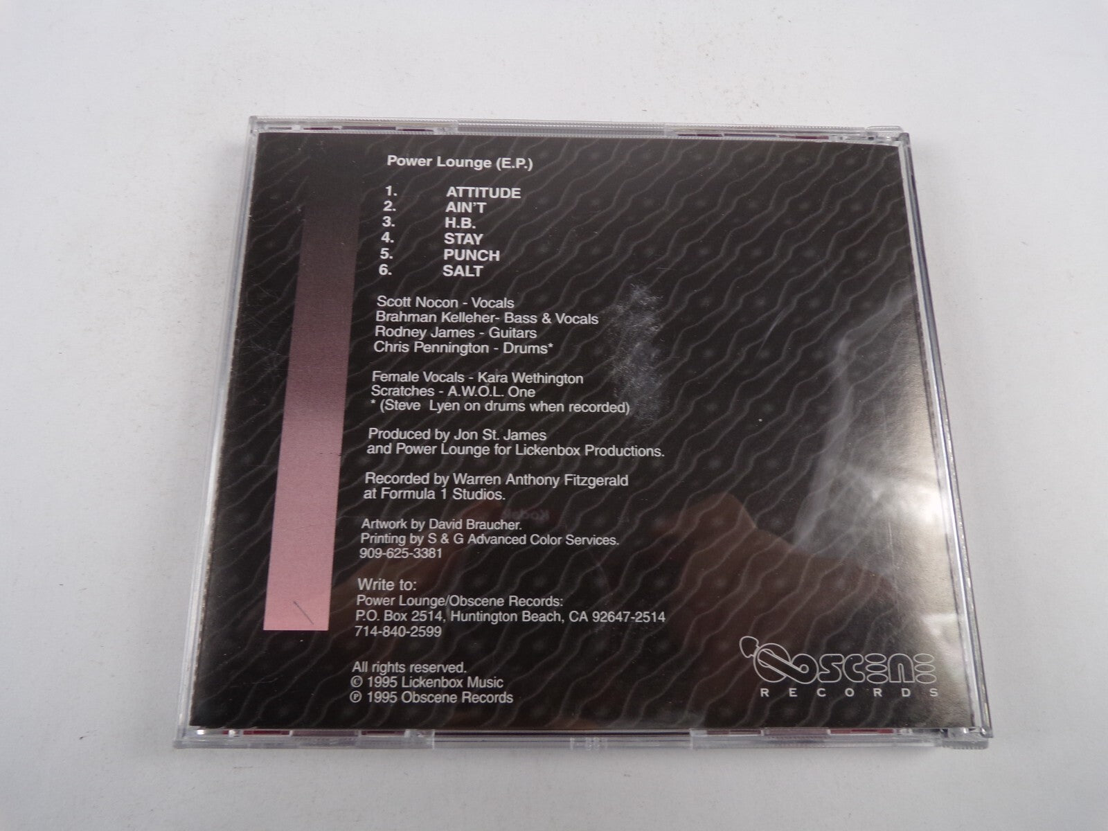Power Lounge Attitide Aint H.B Stay Punch Salt CD#3