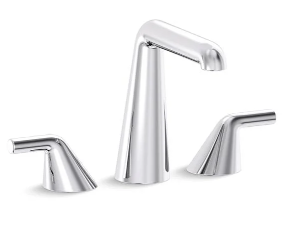 Kallista Taper Deck Mounted Roman Tub Filler Brushed Nickel P24803-LV-AG