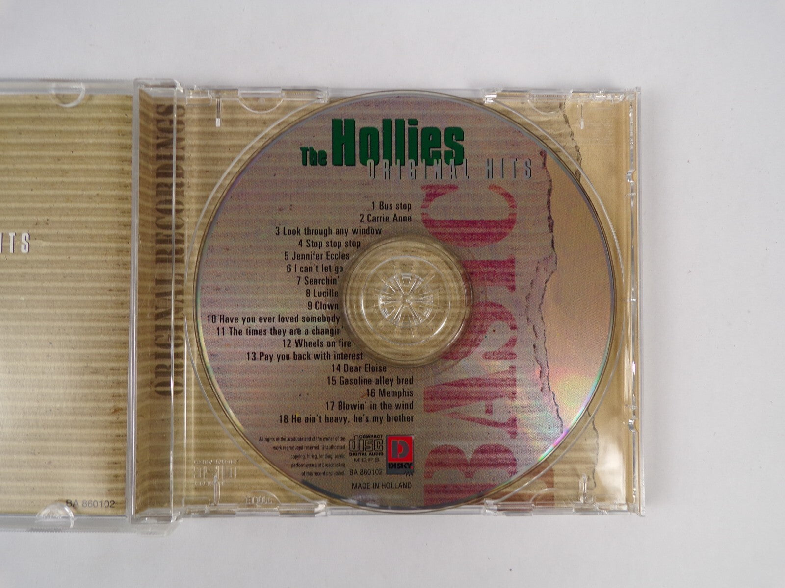 The Hollies Basic Original Hits Jennifer Ecclesa CD #9
