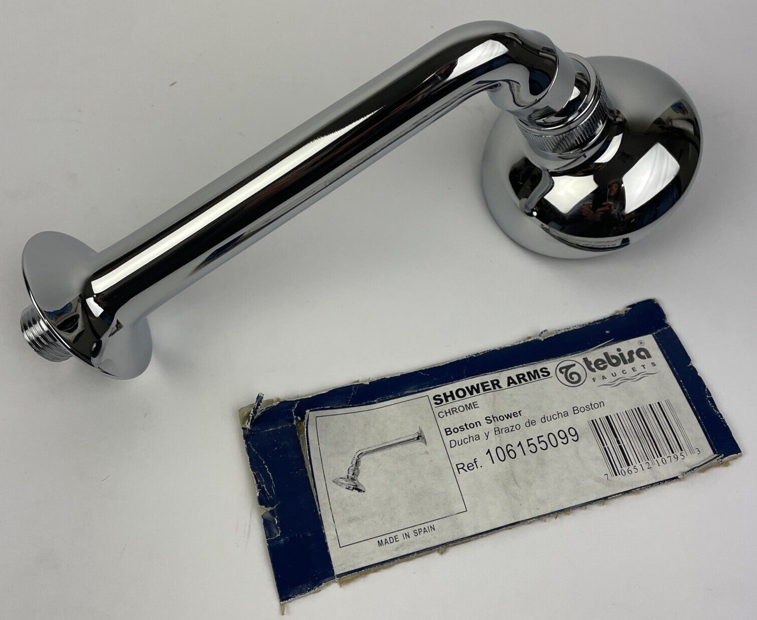 Tebisa Boston 6 inch rainfall massage shower head chrome wall mounted Spain