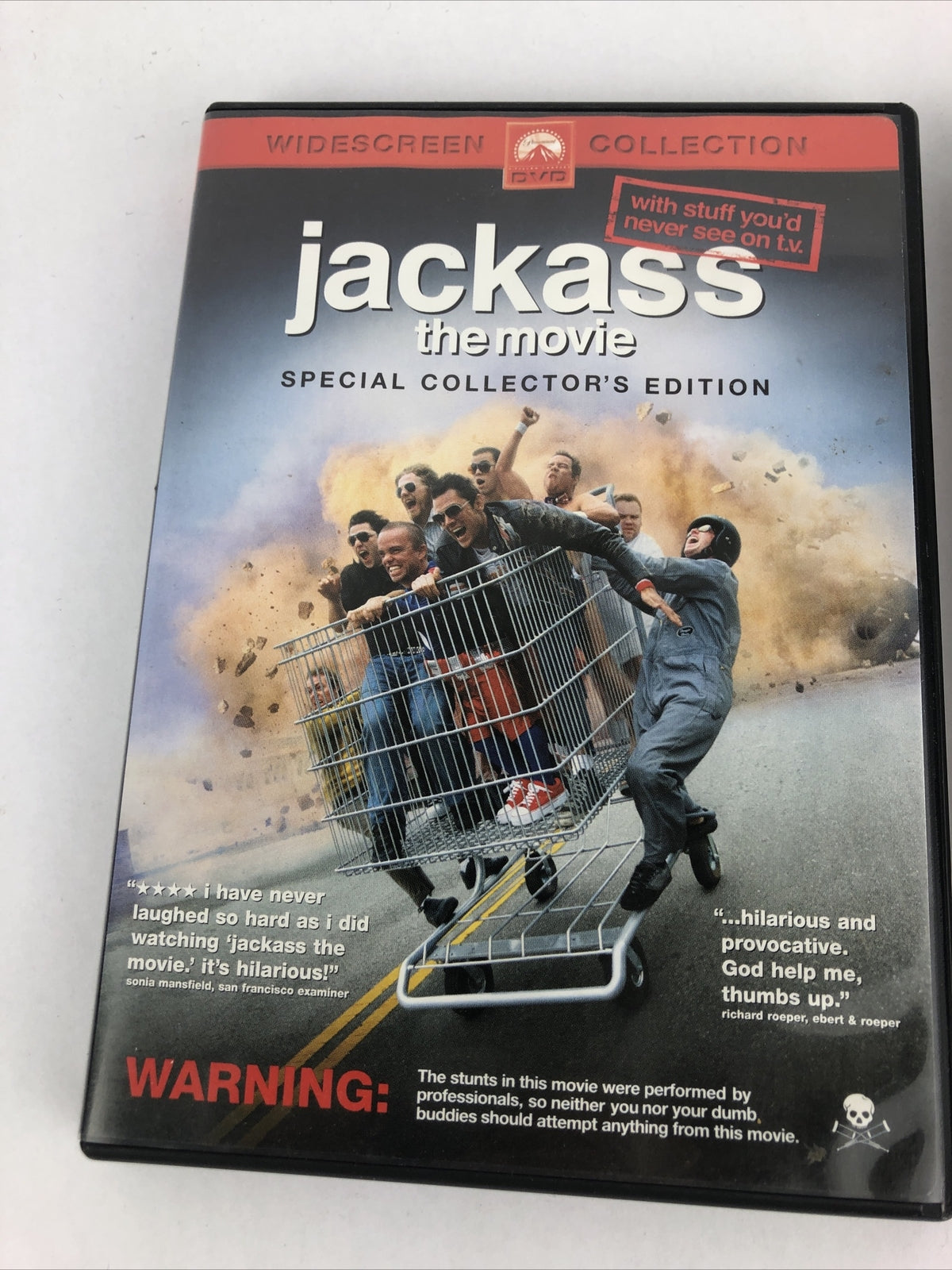 Jackass: Number 1 & 2 (DVD, 2006, Unrated) Johnny Knoxville Steve-O Bam Margera