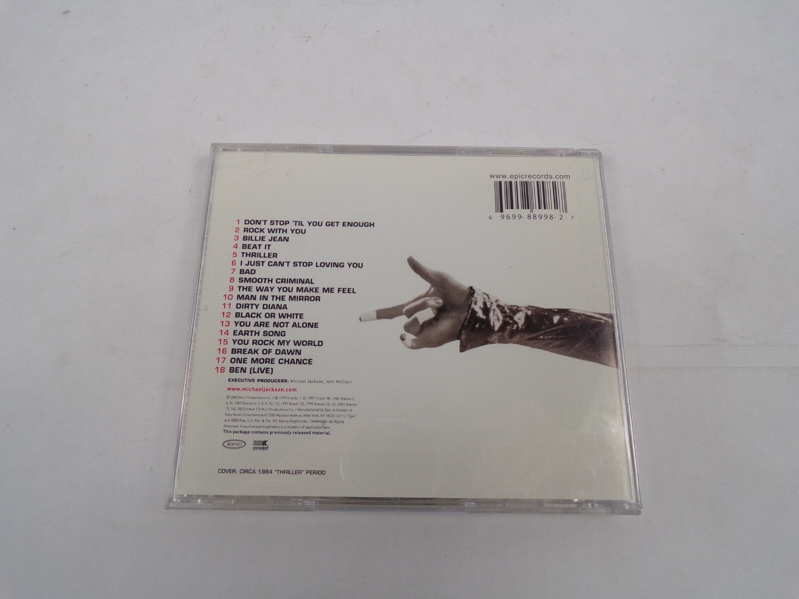 Michael Jackson Number Ones Don't Stop 'Til You Get Enough Rock With You CD#25