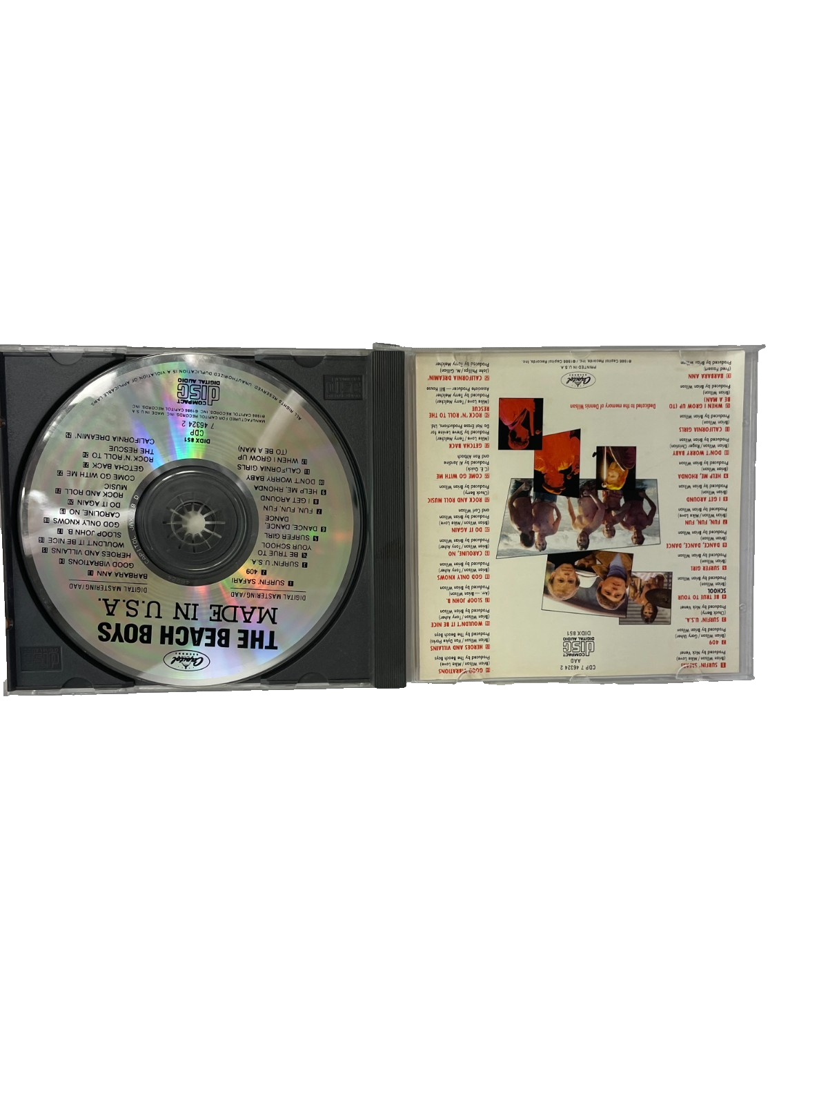 The Beach Boys Made In U.S.A. Surfin' Safari 409 Surfin' U.S.A. Surfer Girl CD#6