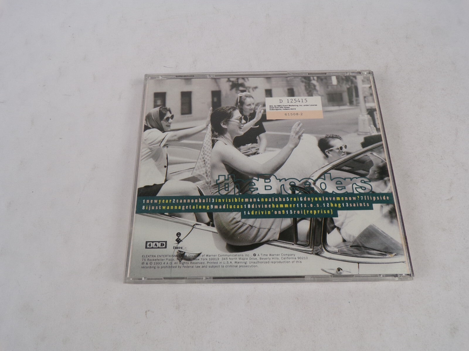 The Breeders Last Splash New Year Cannonball Invisible Man Noaleha Roi Do CD#31