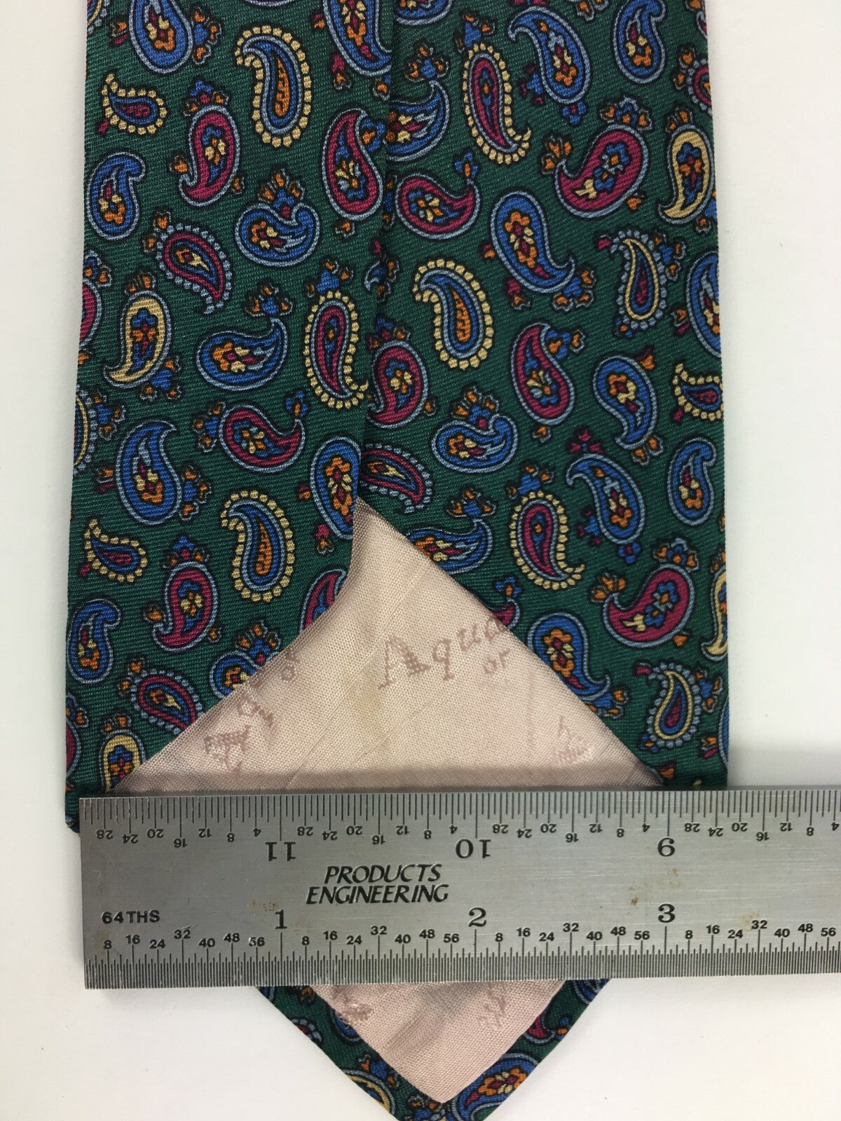 Genuine Aquascutum 100% Silk Handmade Stylish Formal/Casual Tie Multi Coloured