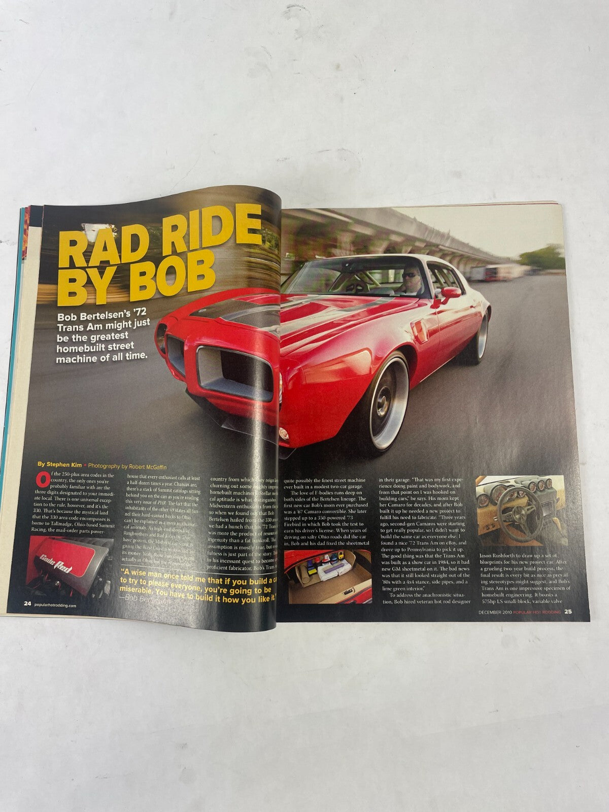 December 2010 Hot Rodding Magazine Built At Home! One Guy In A Two-Car Garage It