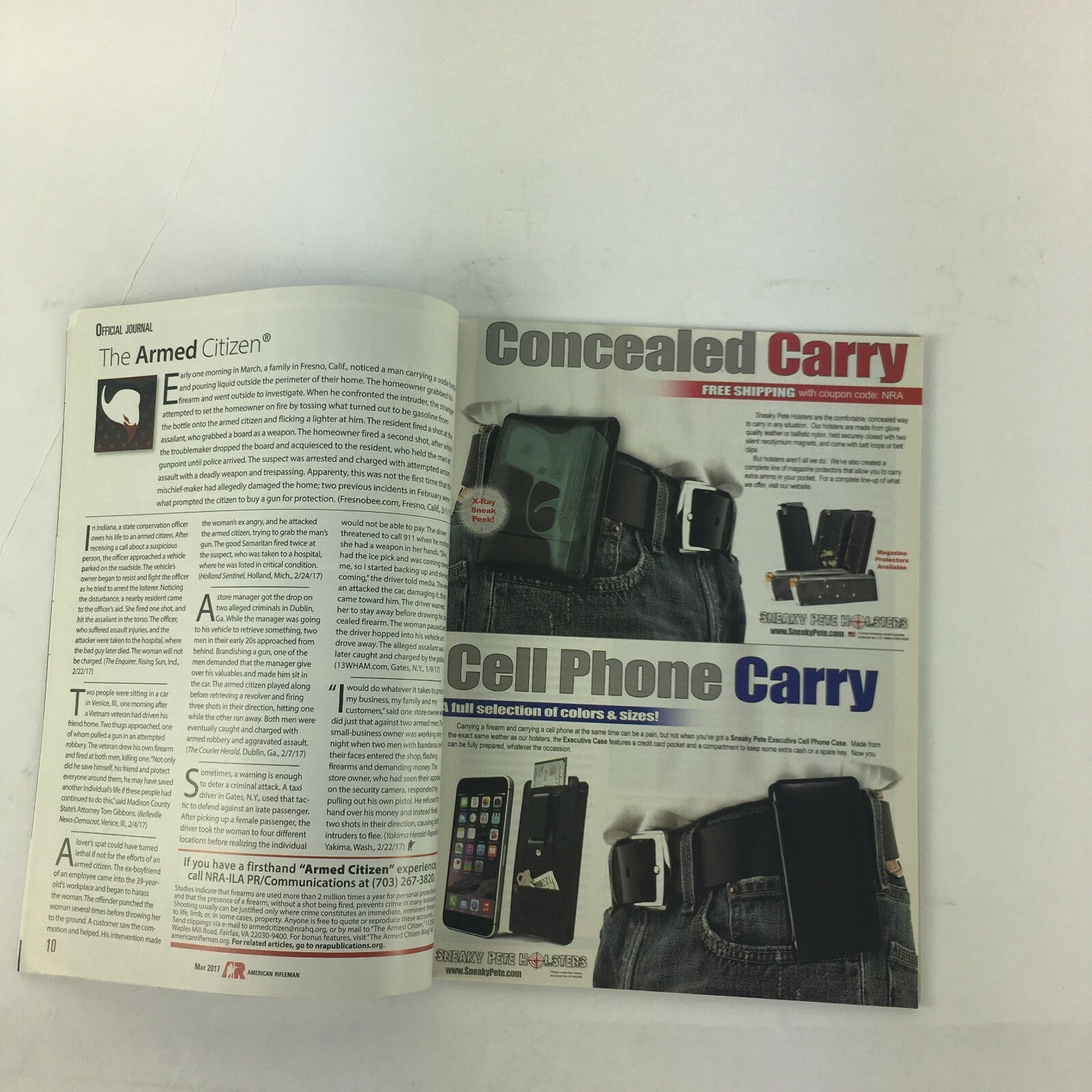 May 2017 American Rifleman Magazine NRA Carry Gaurd Dana Loesch