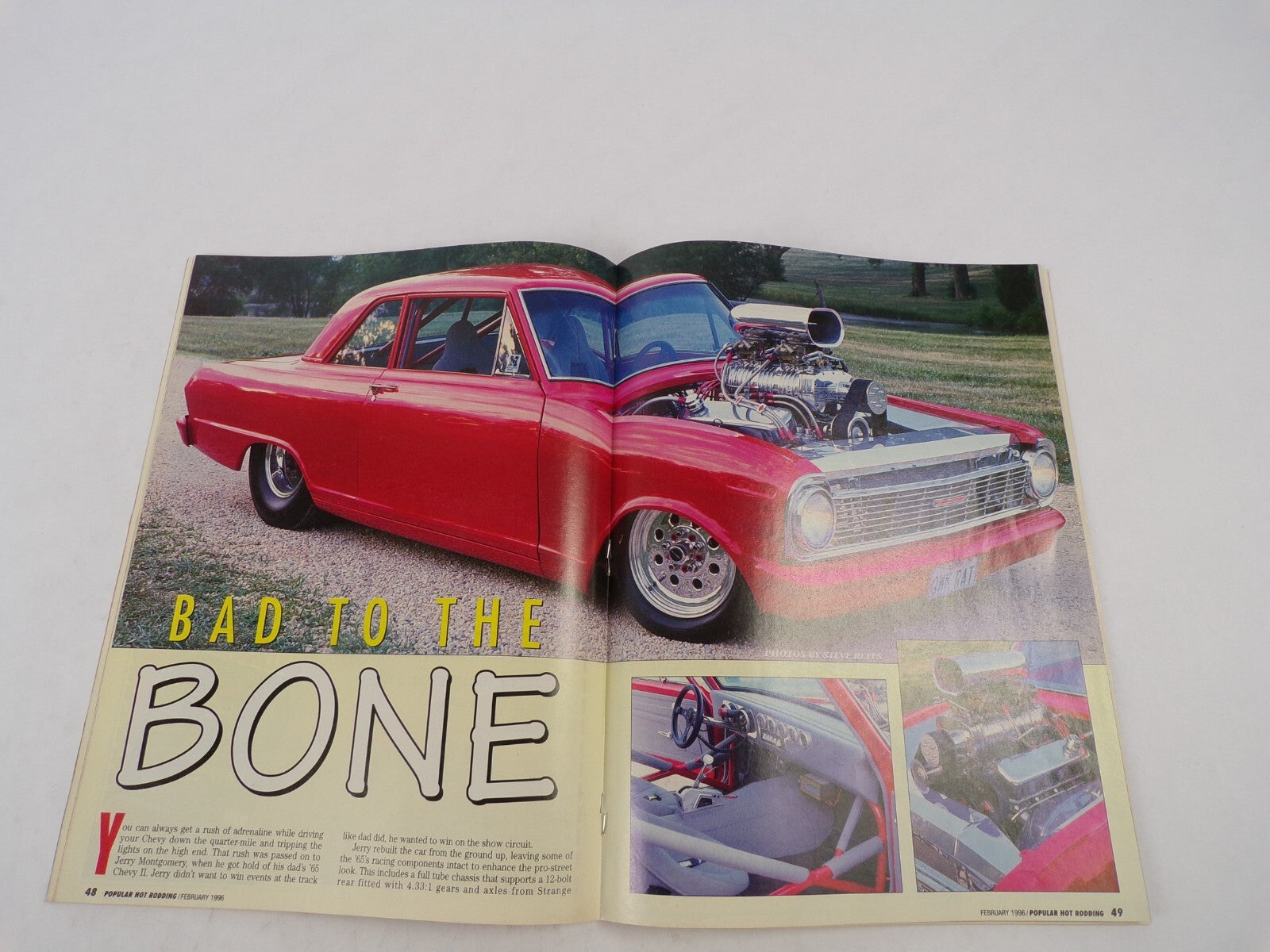 February 1996 Hot Rodding Magazine Bad To The Bone Racing Action NHRA Finals