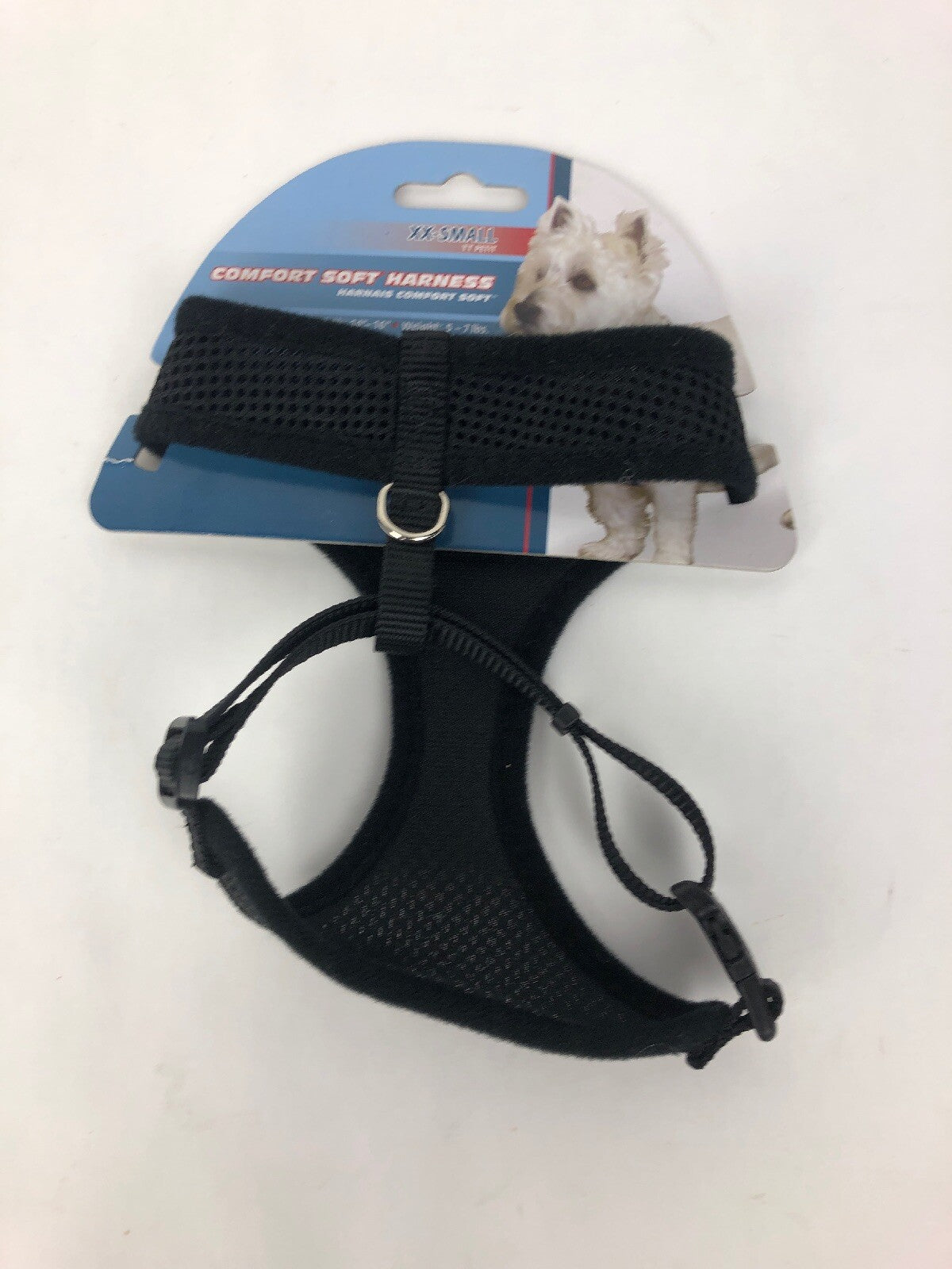 PC 3/8" BLACK COMFORT SOFT PET HARNESS XX SMALL 5-7lbs