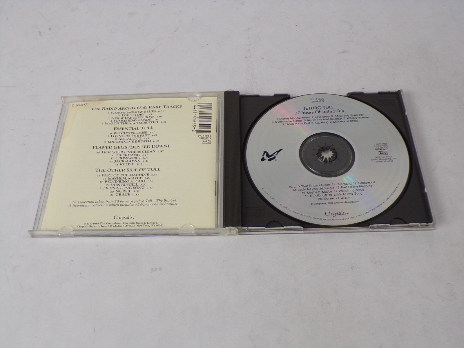 20 Years Of Jethro Tull The Radio Archives & Rare Tracks Stormy Monday BlueCD#41