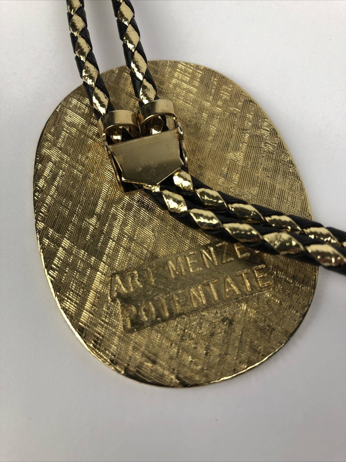 Shriners El Bekal Art Menzel Potentate 2002 Bolo Tie California 50 Years - Rare