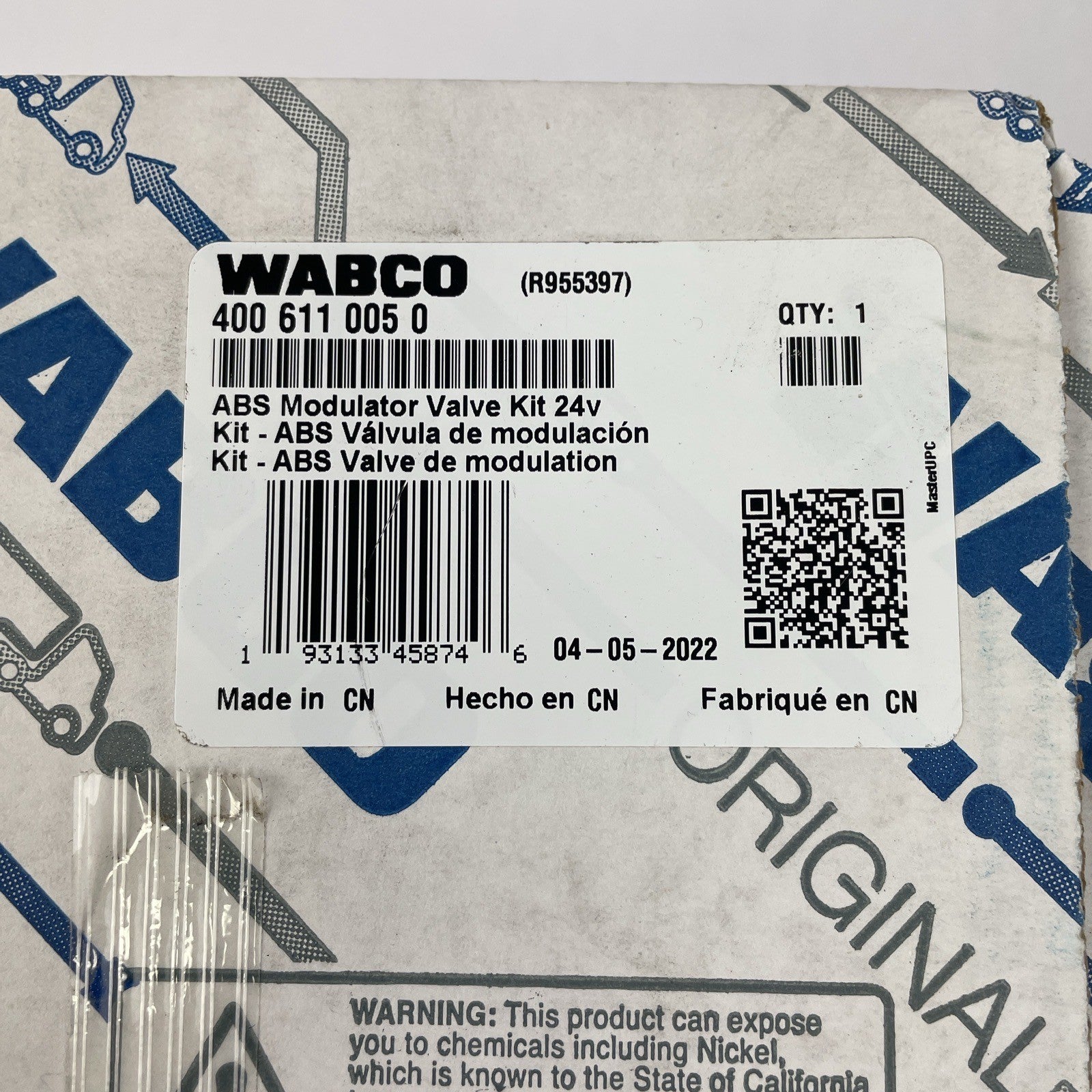 WABCO 4006110050 ABS Modulator Valve Kit 24V
