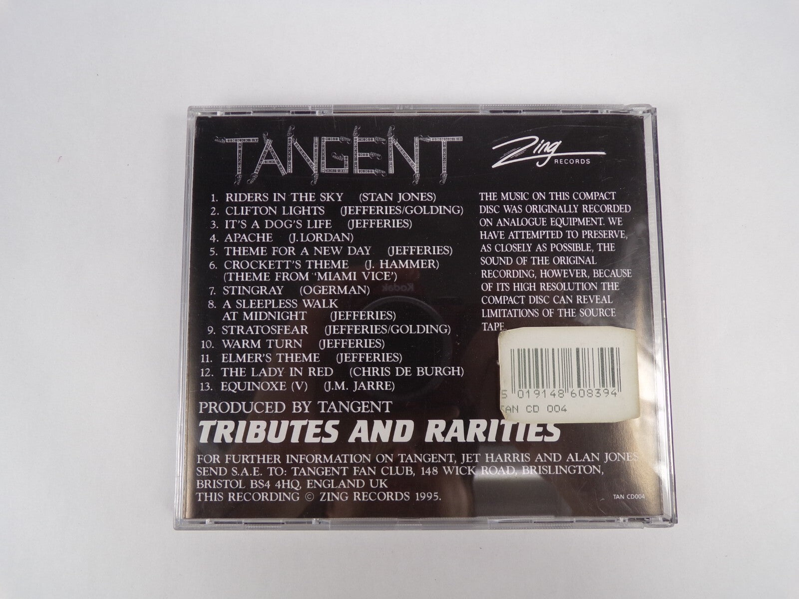 Tangent Tributes And Rarities CD #11