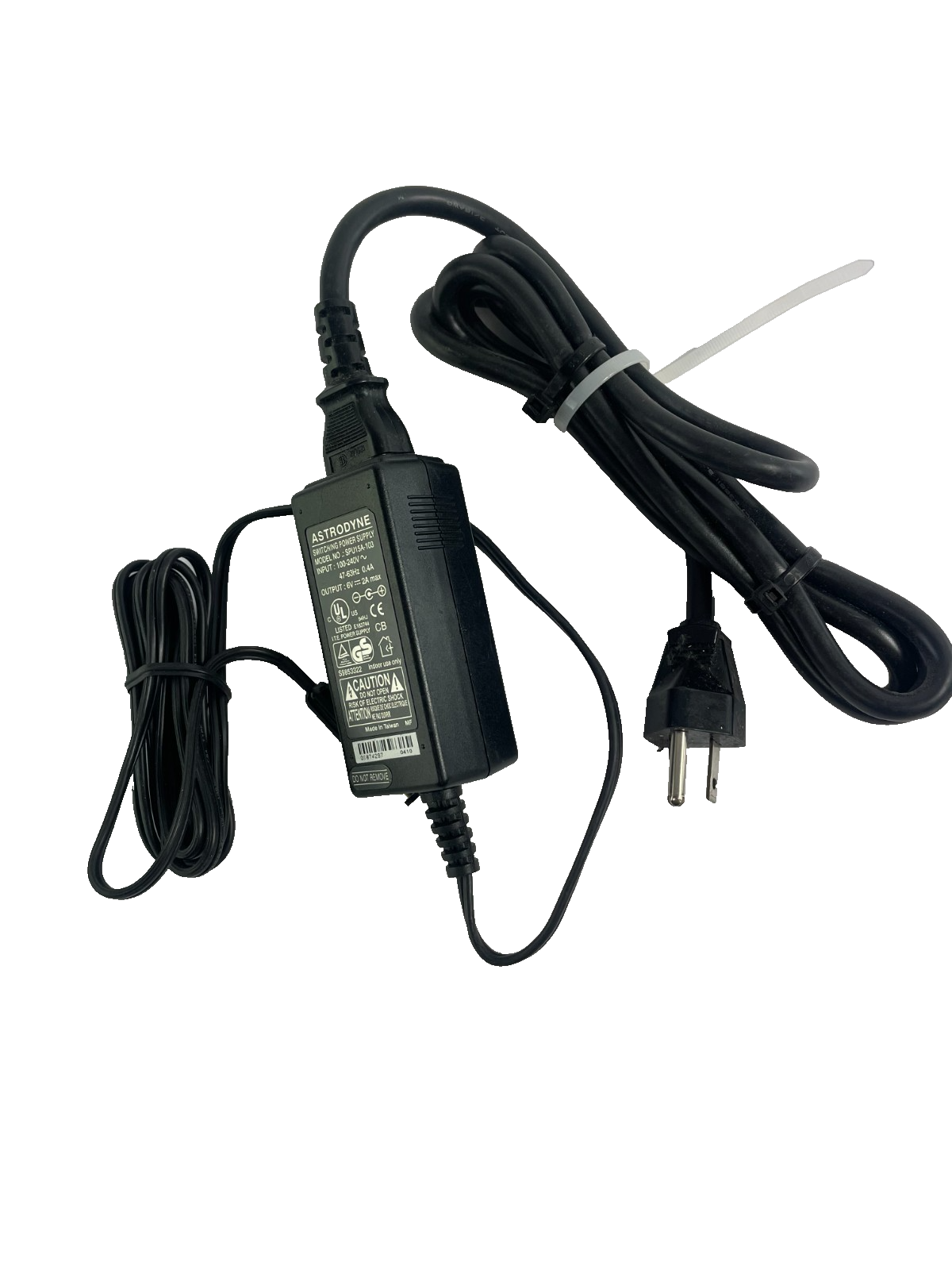 Geniune Astrodyne Model SPU15A-103 Output 6V 2A Powet Supply AC Adapter #A83