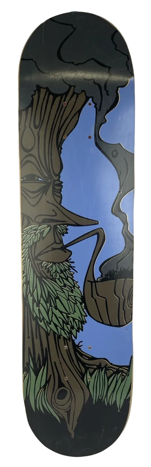 Woodchuck Laminates Skateboards Circa 1996 "Smoking Tree" Skateboard Deck - RARE