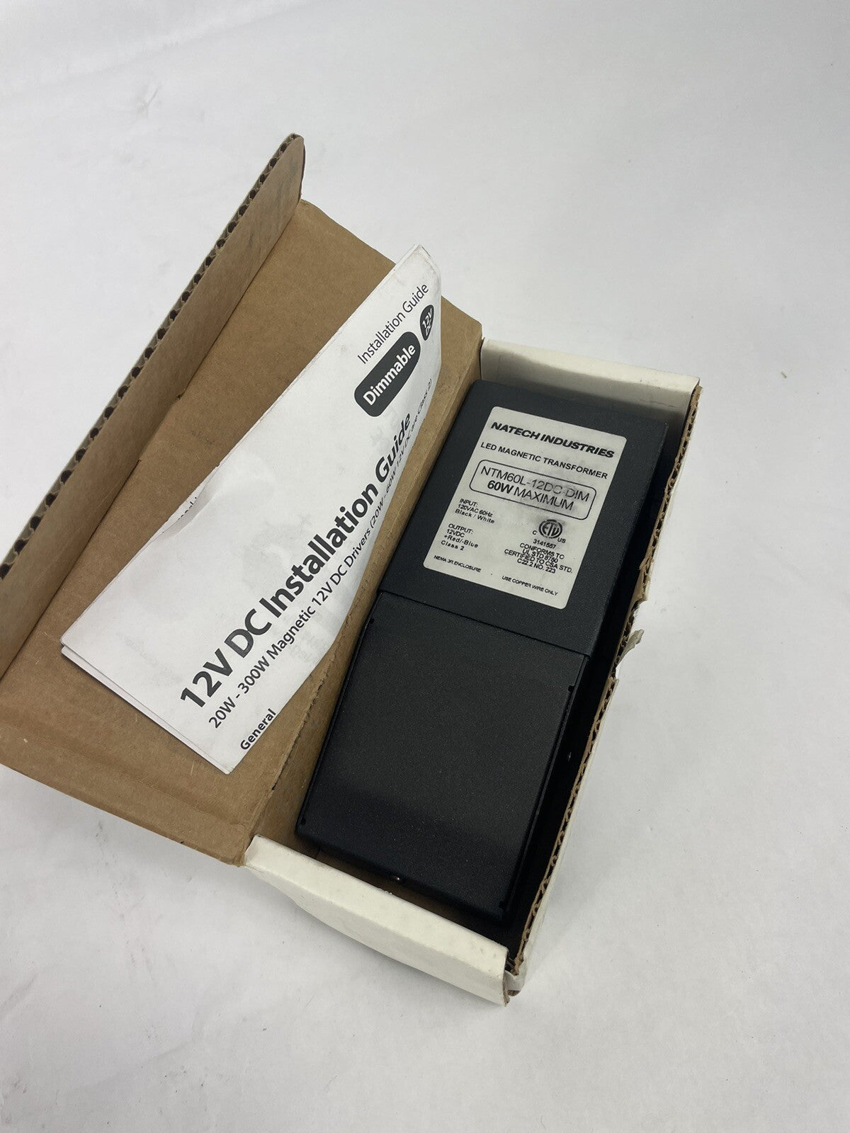 Natech Industries Converter NTLM60L-12DC 12V Dimmable Transformers LED Driver