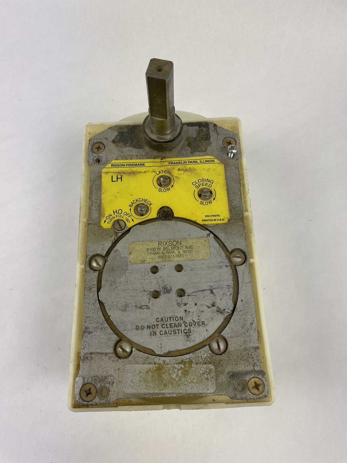 RIXSON 27 SERIES 3/4" OFFSET FLOOR CLOSER - LAP RIXSON-FIREMARK P/N 275073L