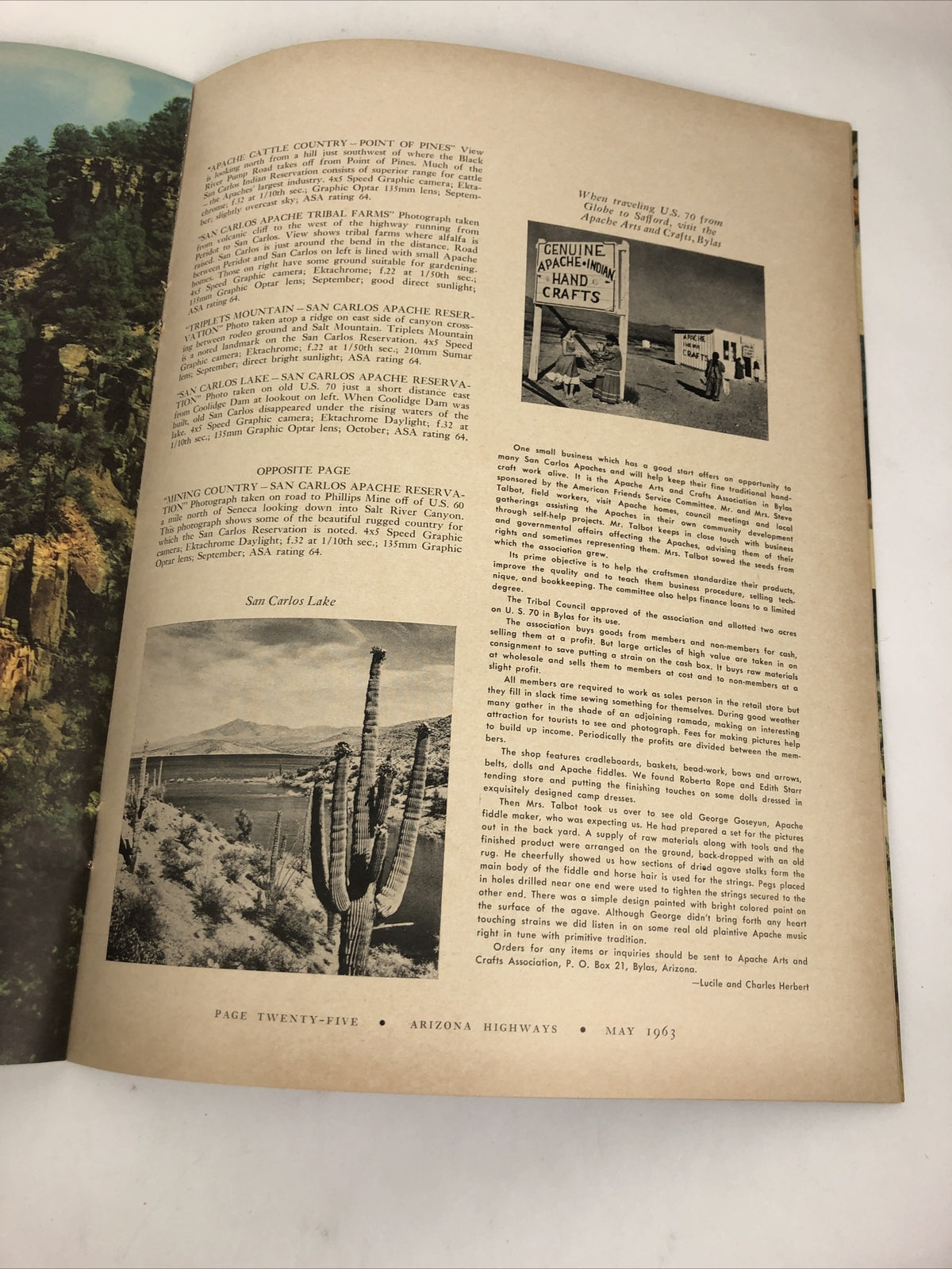 Arizona Highways Magazine - May 1963 - Land Of San Carlos Apaches * VGC * LOOK